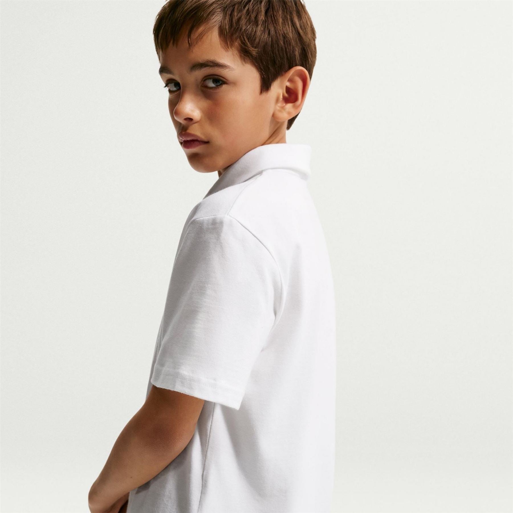 Nike Bold Logo Collared Neck Short Sleeve Polo Shirt