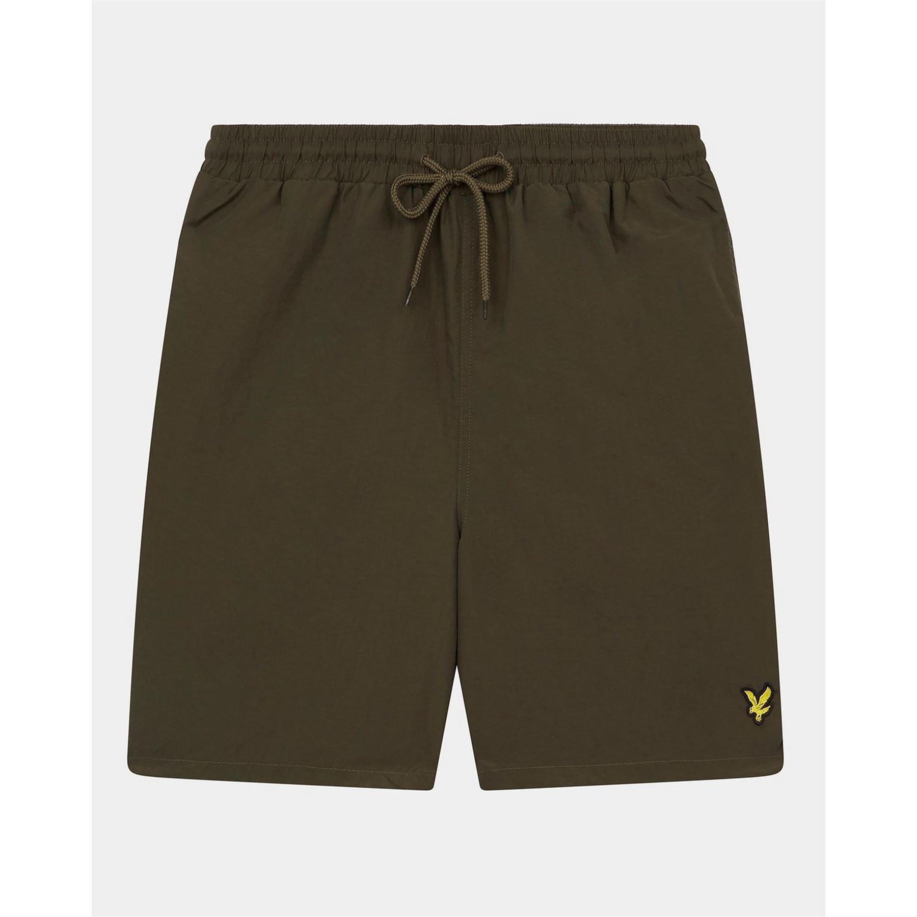 Lyle and Scott Plain Swimming Logo Print Shorts