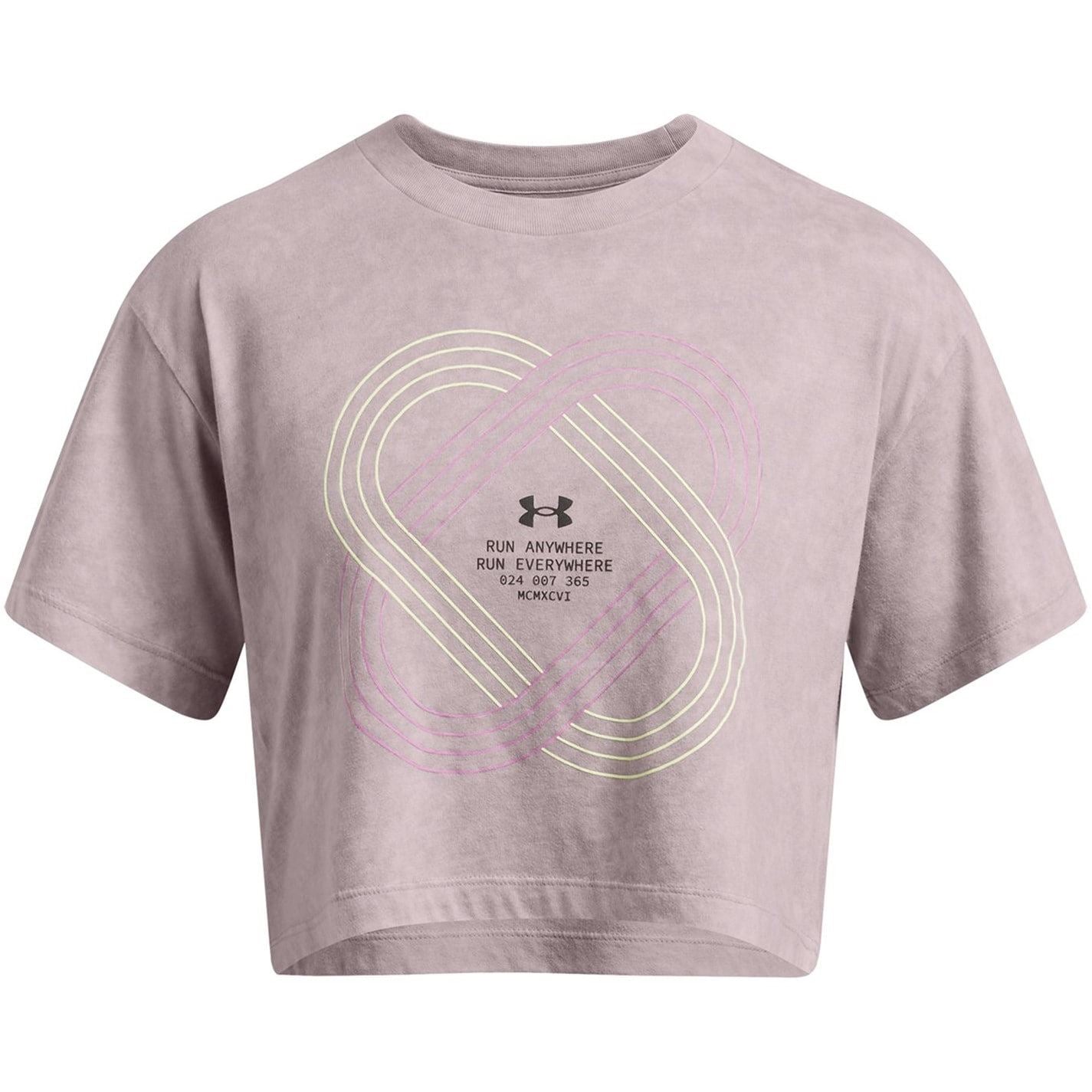 Under Armour Run Relaxed Fit Cropped Short Sleeve Competition T-Shirt