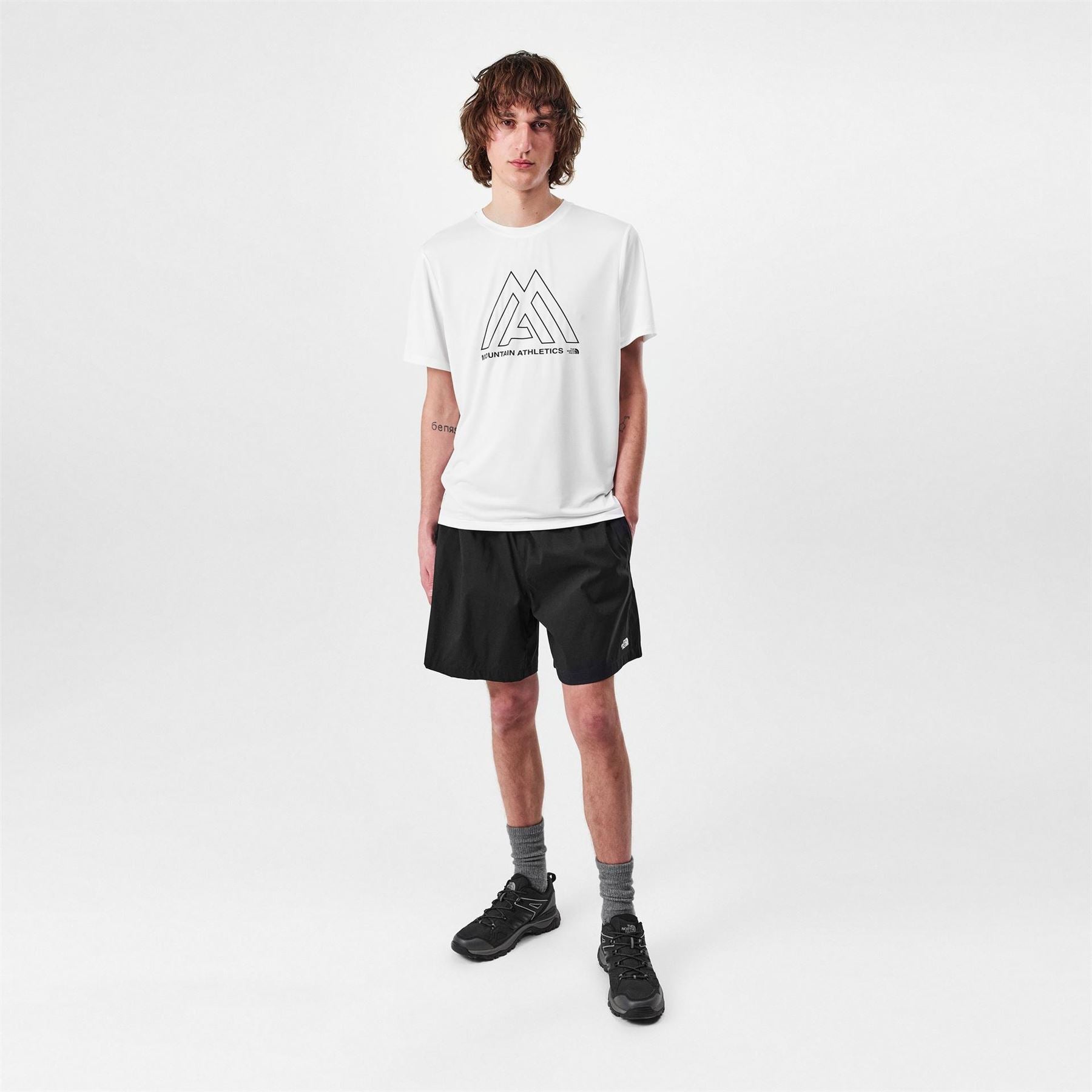 The North Face Mens North Face M Ma 24 7 S S Tee Tnf White T-Shirt