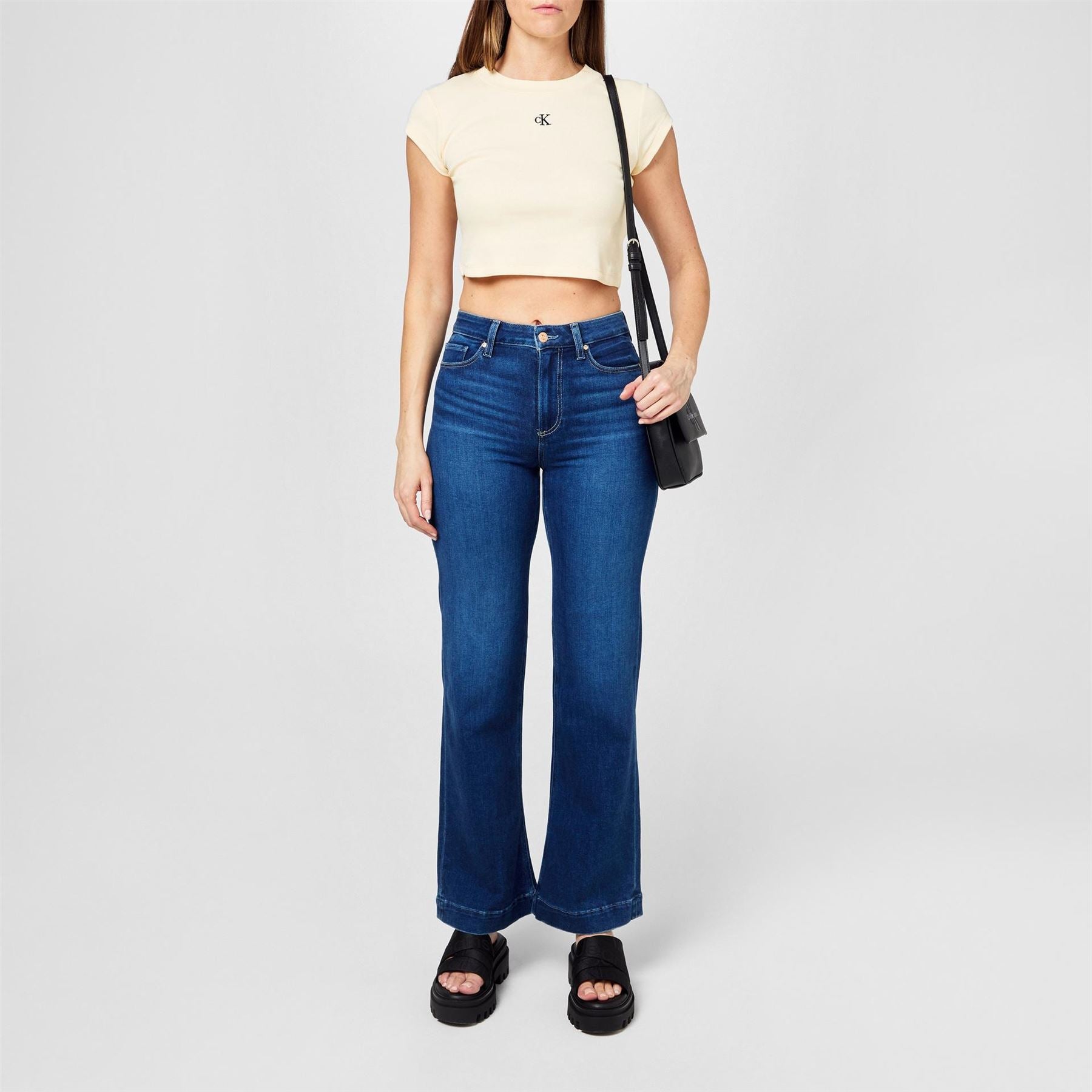 Calvin Klein Jeans Rib Cropped T-Shirt