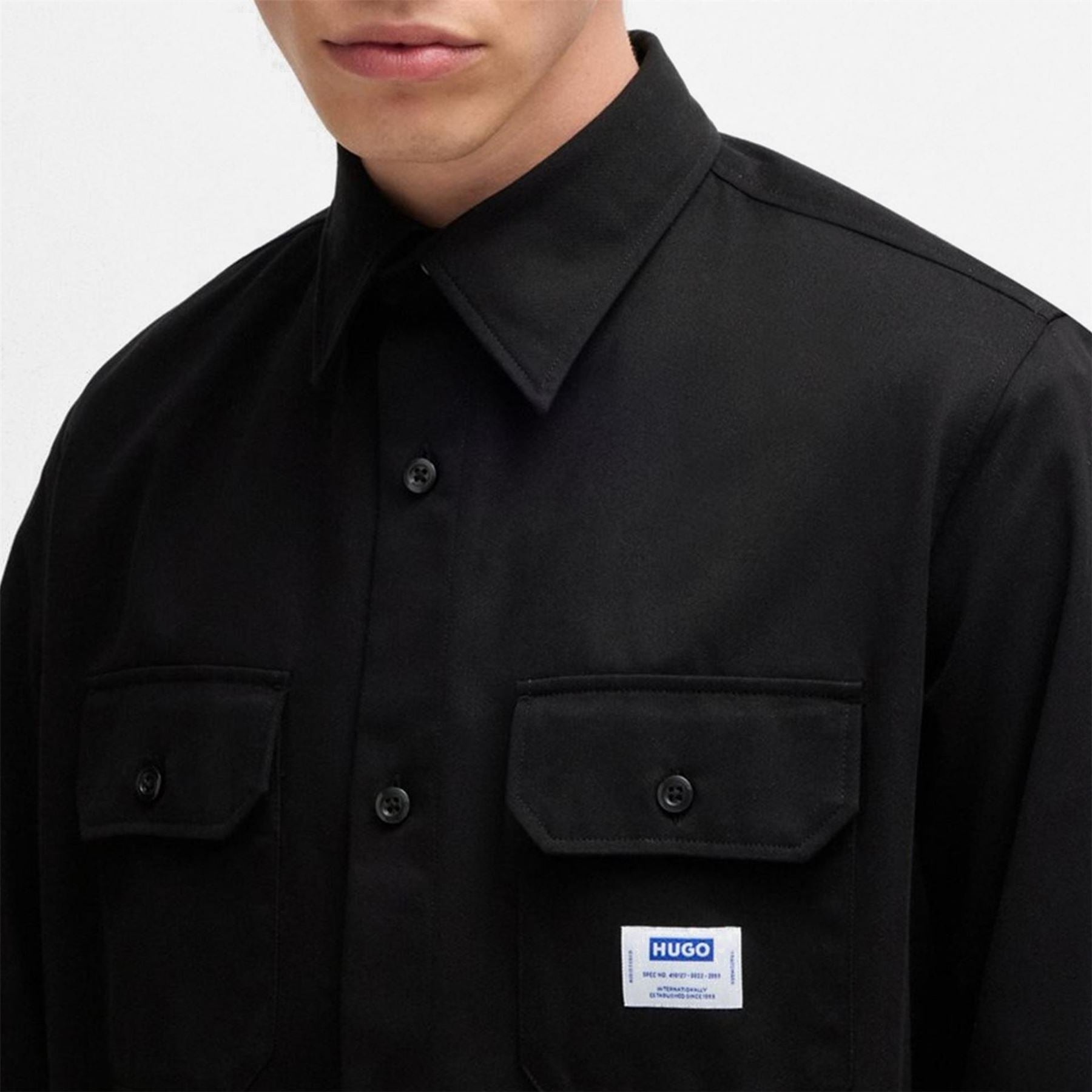 Hugo Regular Fit Long Sleeve Overshirt