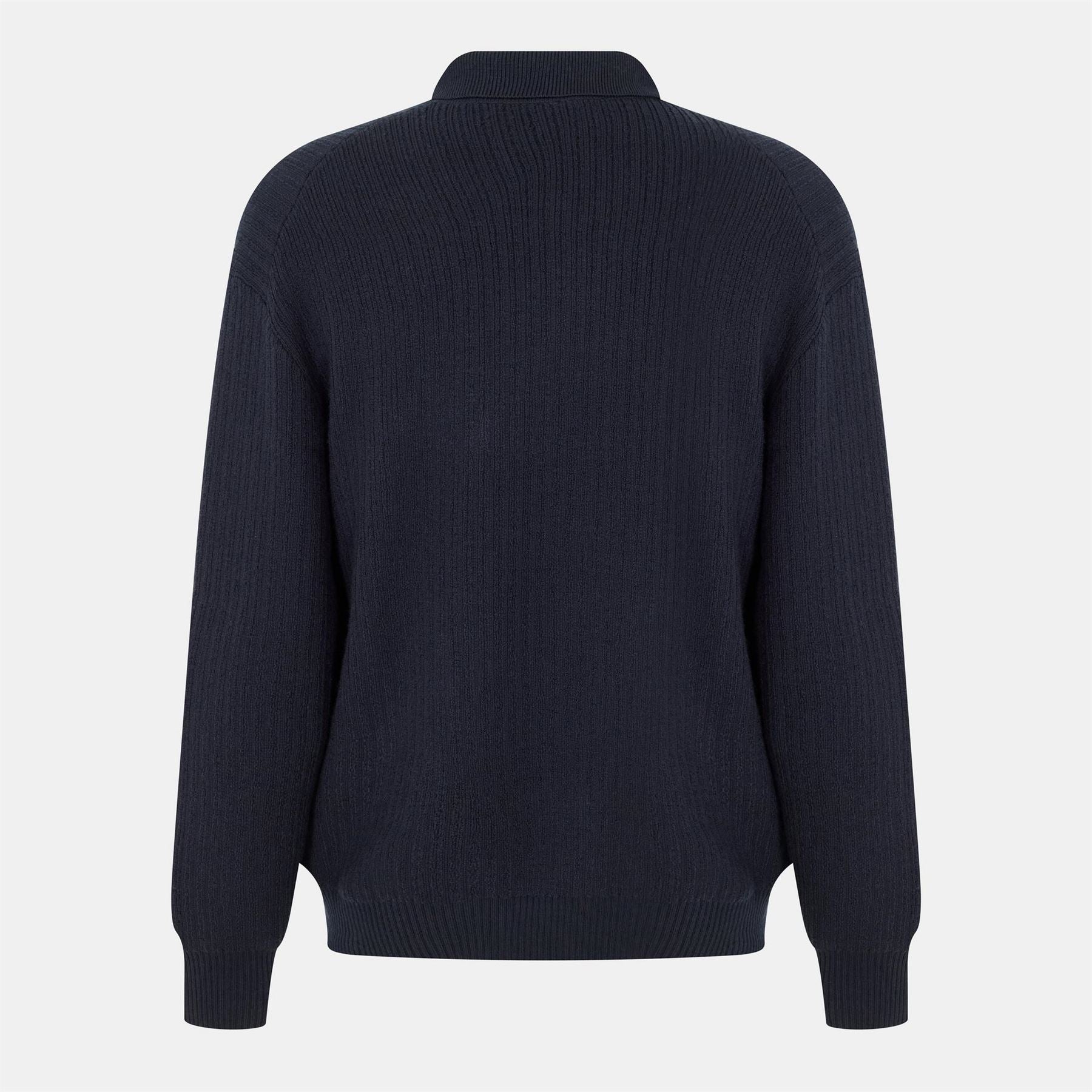 Boss Collared Neck Long Sleeve Regular Fit Sweater