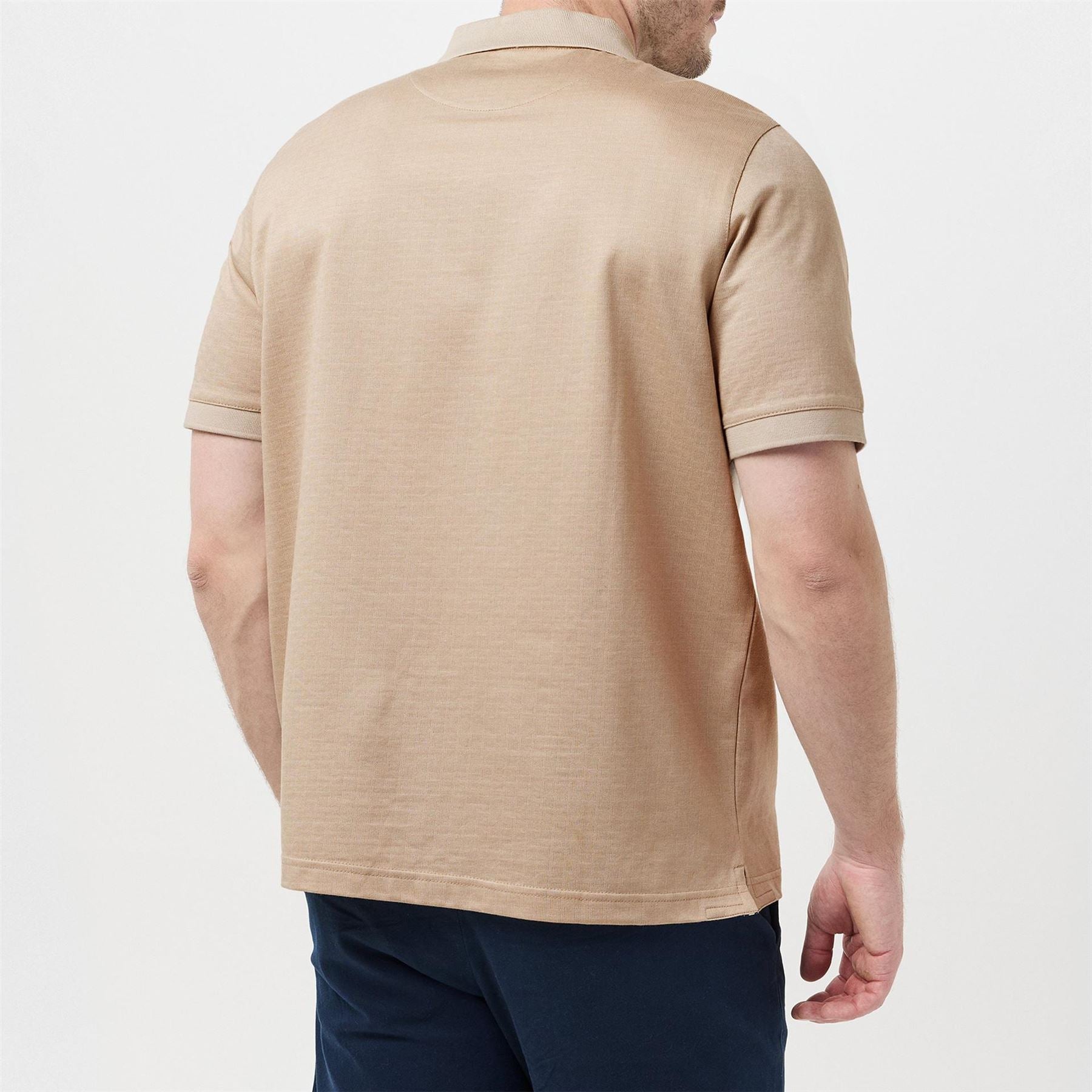 Ted Baker Auguso Jacquard Short Sleeve Polo Shirt