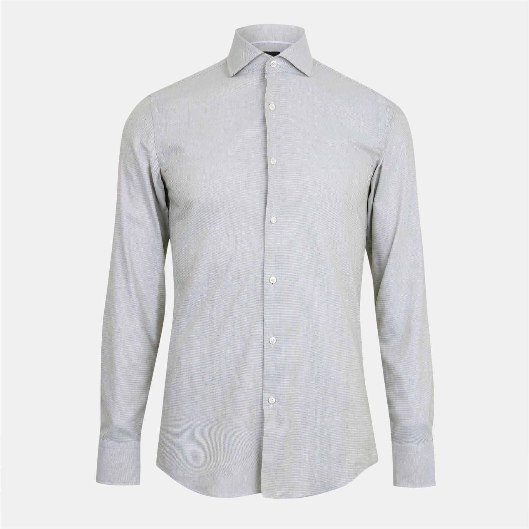 Boss Spread Collar Long Sleeve Shirt