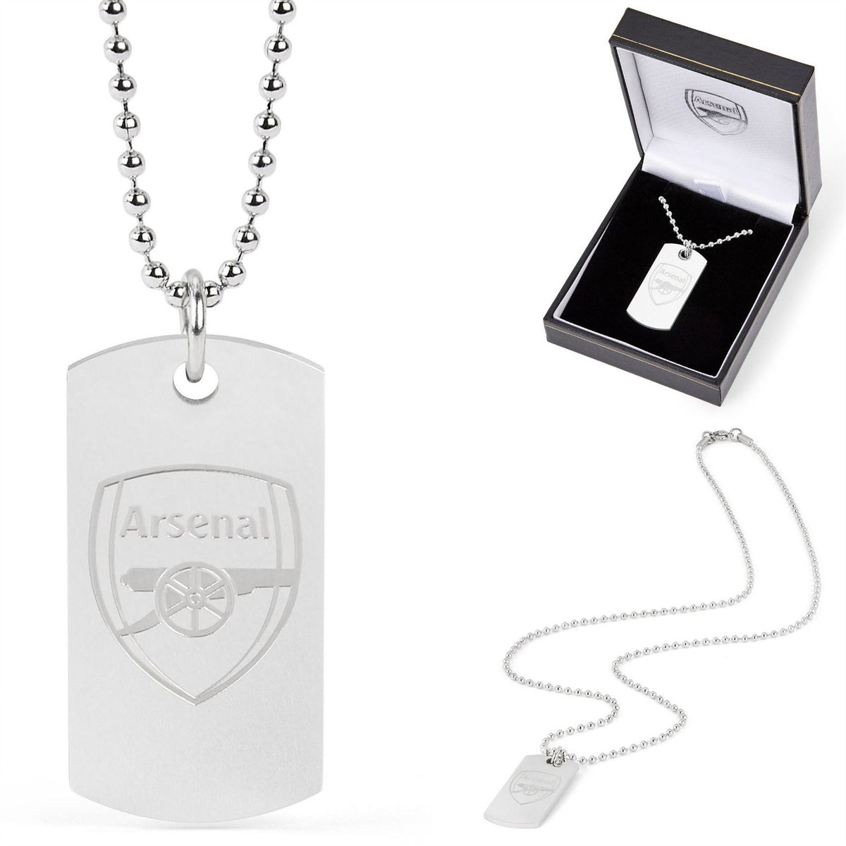 Team Officially Licensed Stainless Steel Dog Tag And Ball Chain