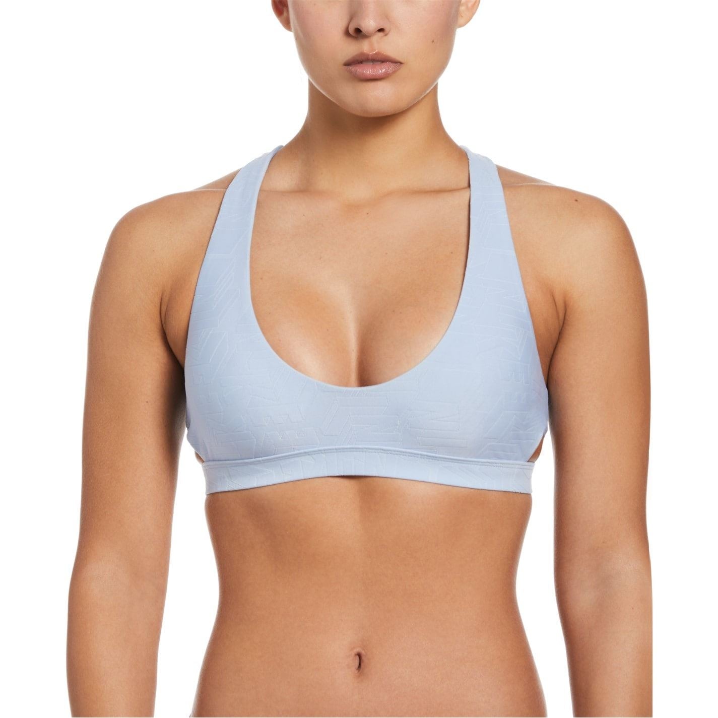 Nike Cut-Out Textured Bikini Top Set