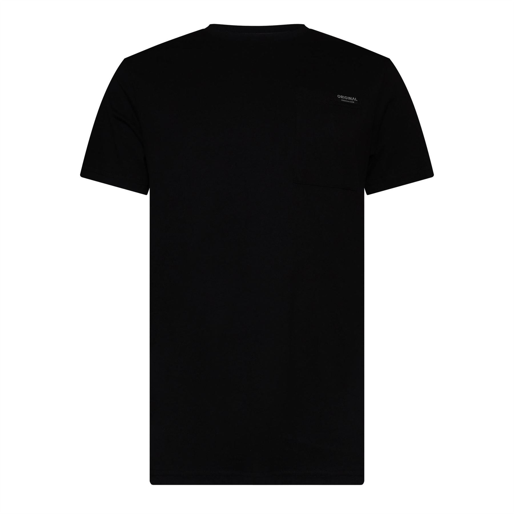 Crosshatch Portville Printed Logo Crew Neck Short Sleeve T-Shirt