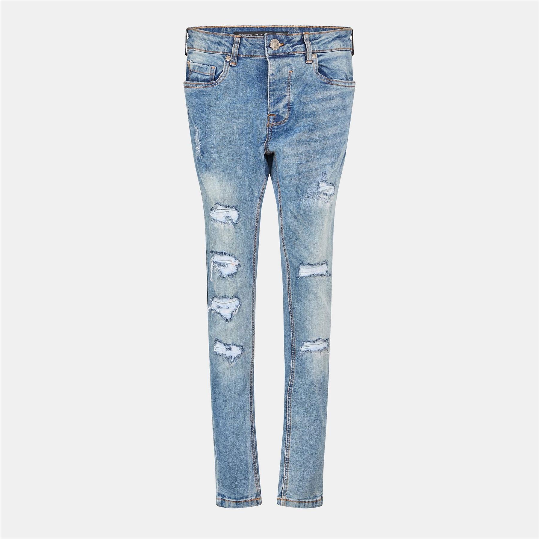 Brave Soul Denim Skinny Jean With Rip Detail