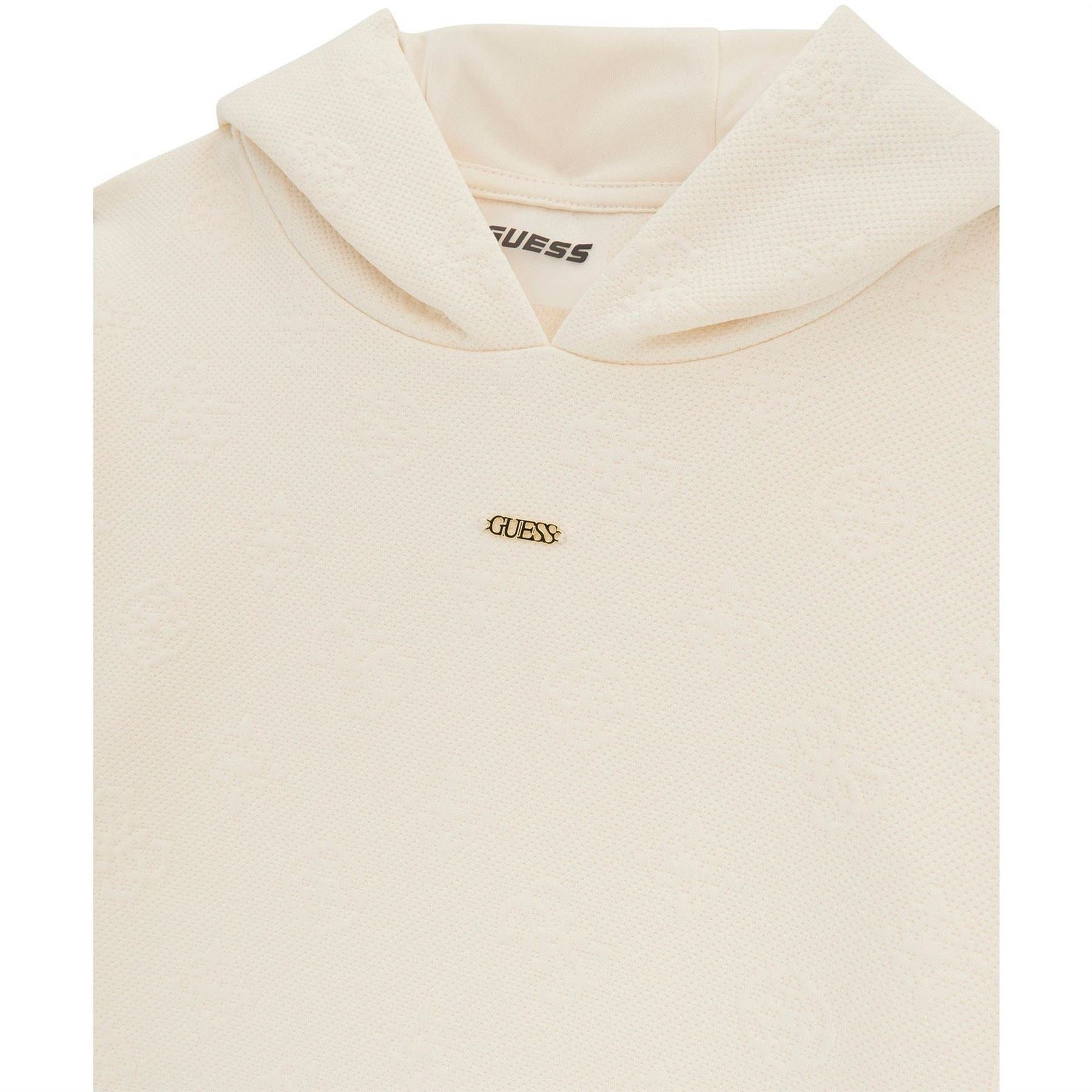 Guess Logo Print Hoodie Sweatshirt