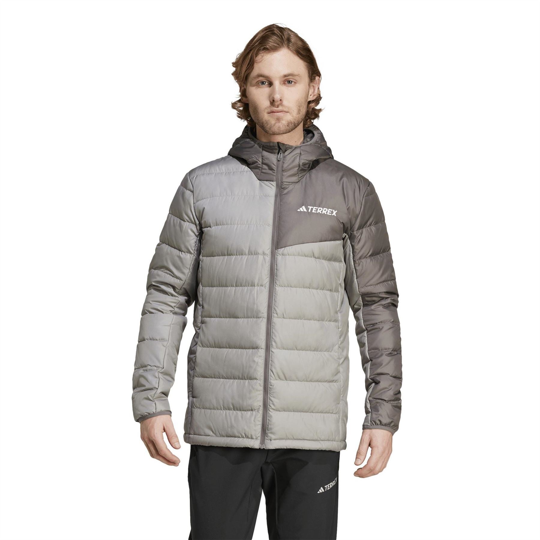 adidas Mens Down Ho J Running Jacket
