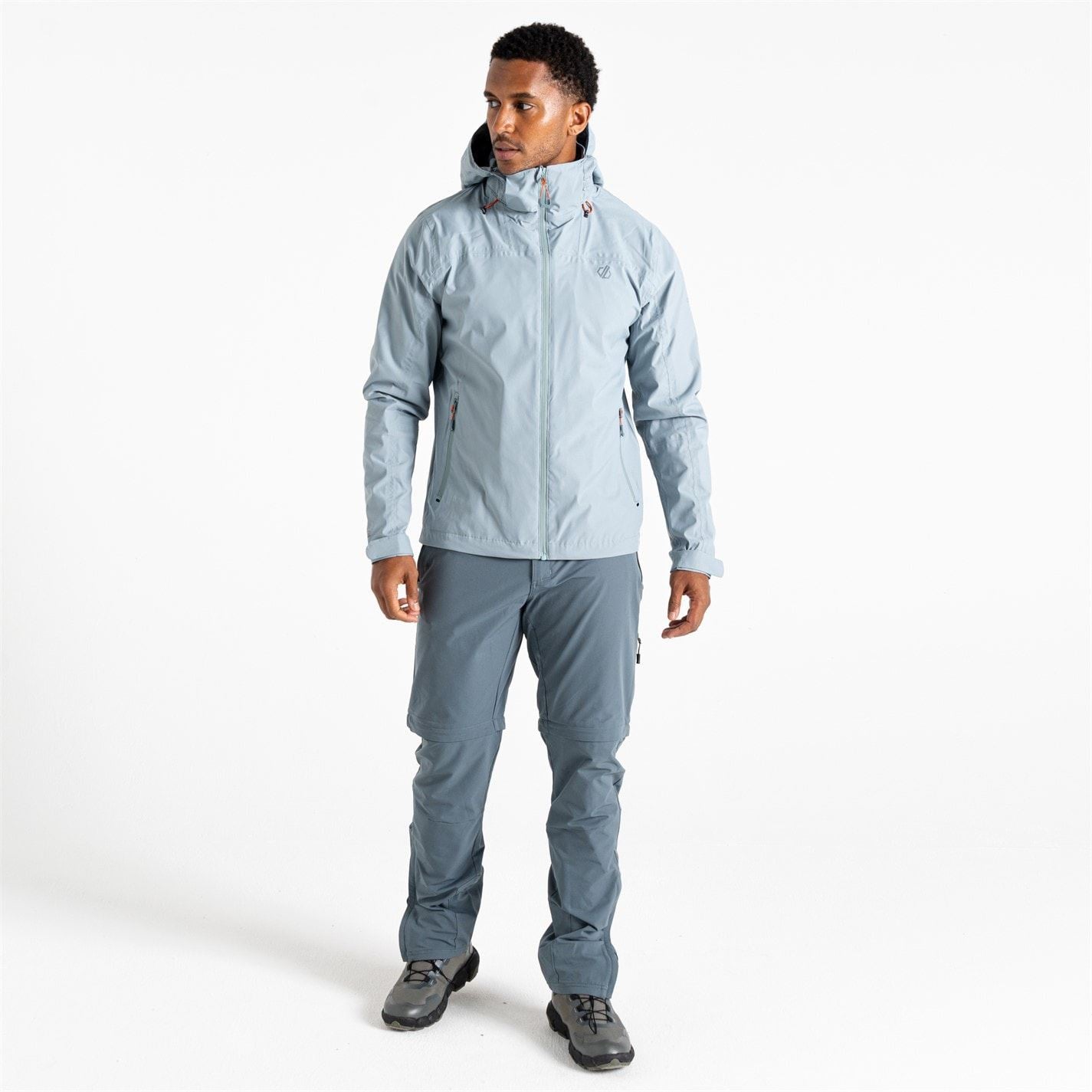 Dare 2b Switch Out Hooded Rain Jacket with Zipped Pocket