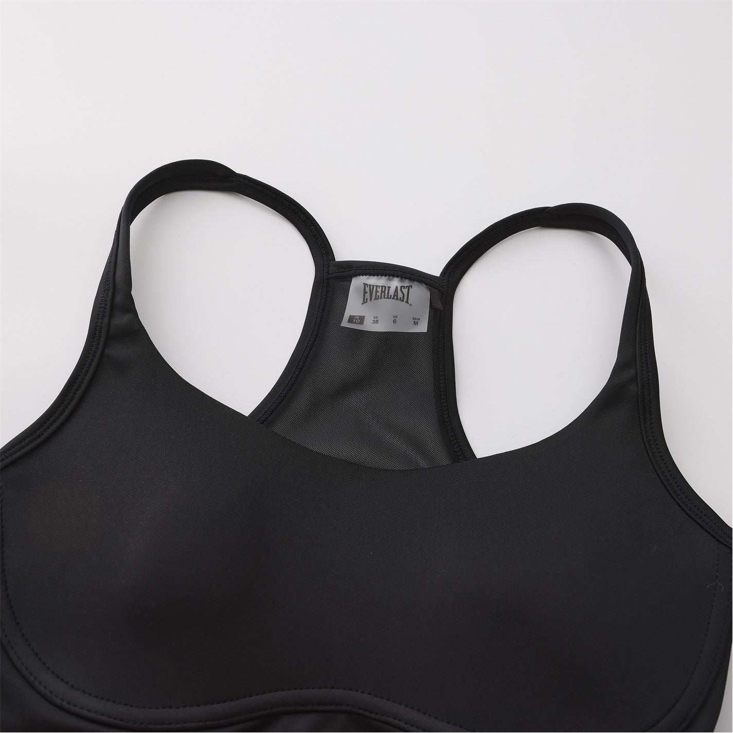 Everlast Cropped Scoop Neck Snug Fit Bra