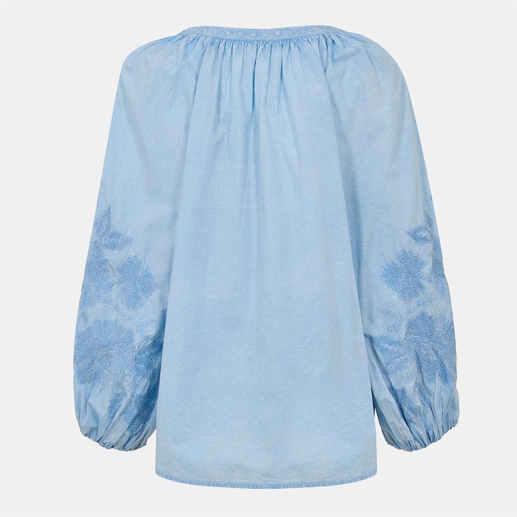 Velvet by Graham and Spencer Regular Fit V-Neck Bishop Sleeve Blouse