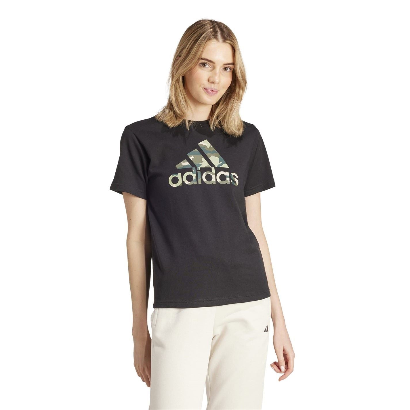 adidas Womens Camo Graphic T-Shirt