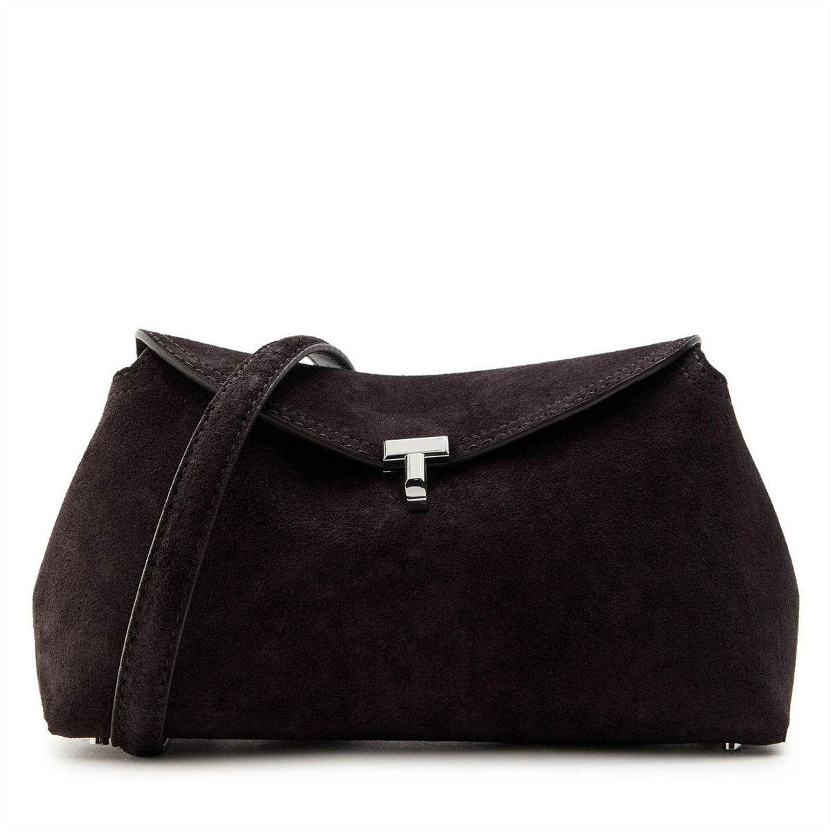 Toteme Lock Suede Clutch