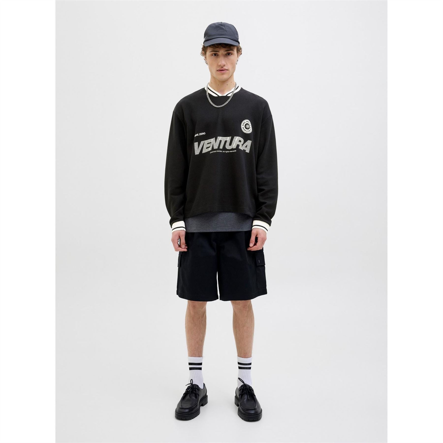 Jack and Jones Regular Fit Graphic Long Sleeve Sweatshirt