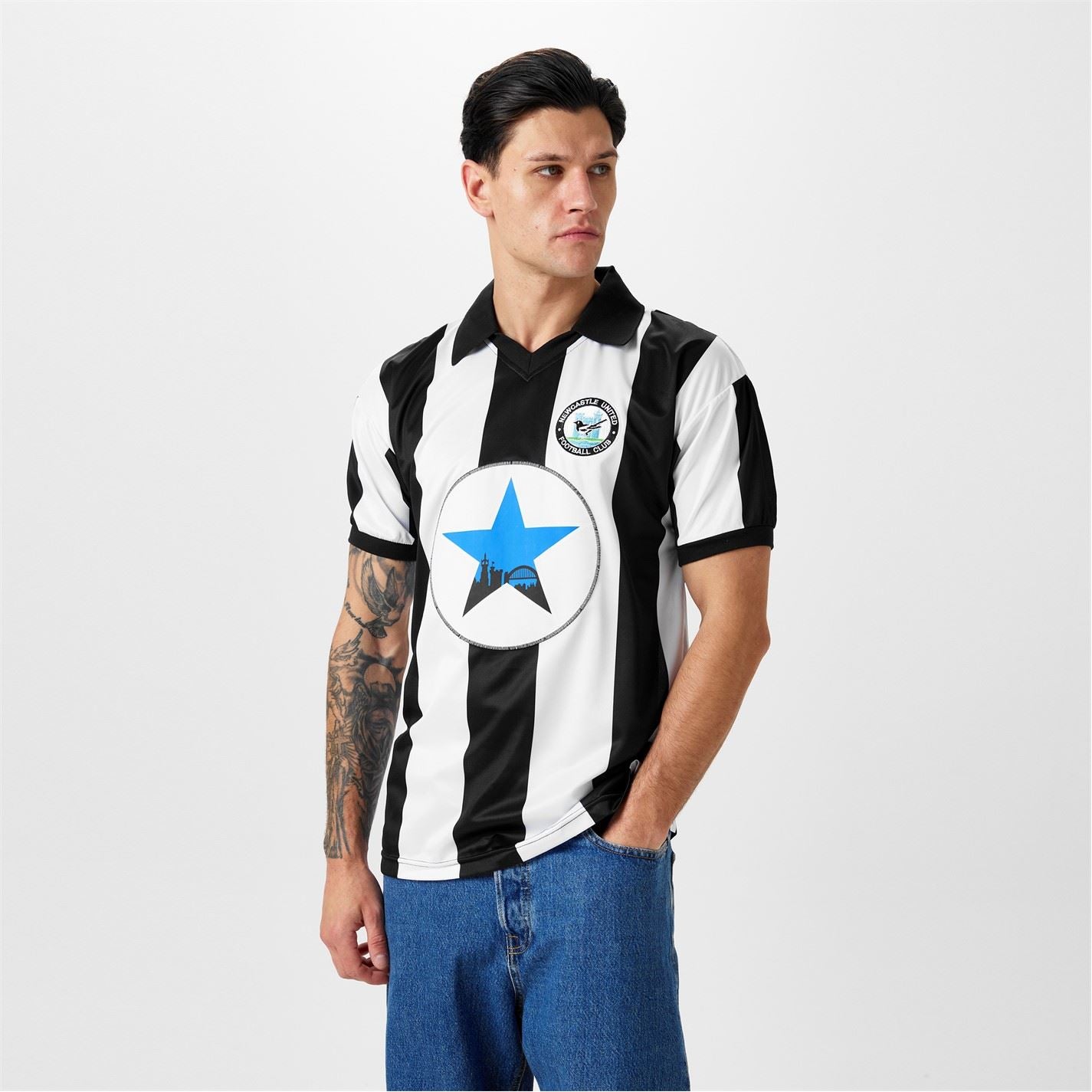 Score Draw Newcastle United 1982 Home Shirt Adults