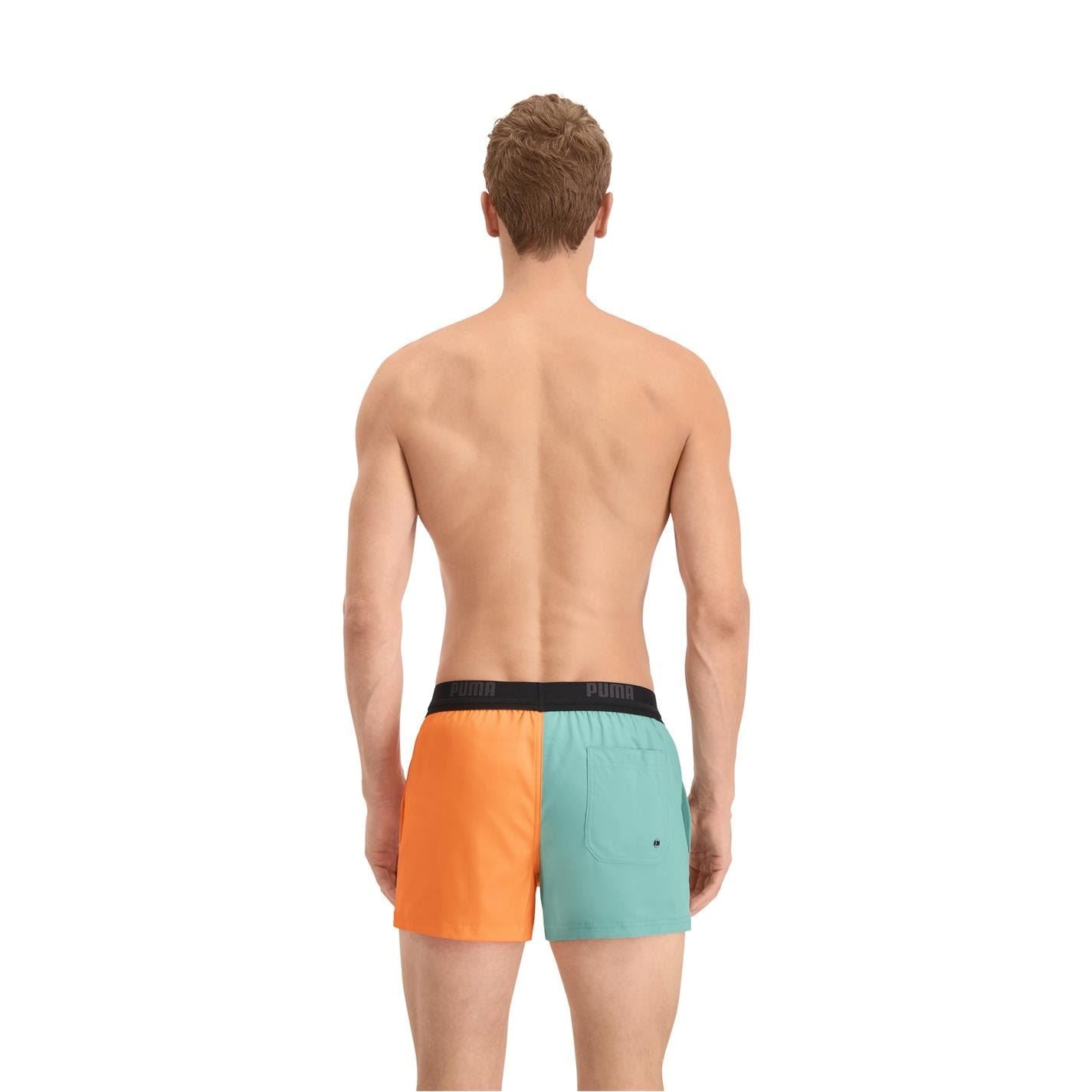 Puma Regular Fit Color Block Swim Shorts