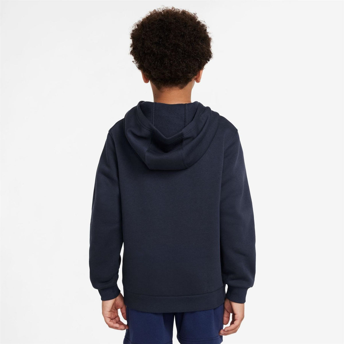 Nike Club Fleece Logo Print Hooded Long Sleeve Sweatshirt