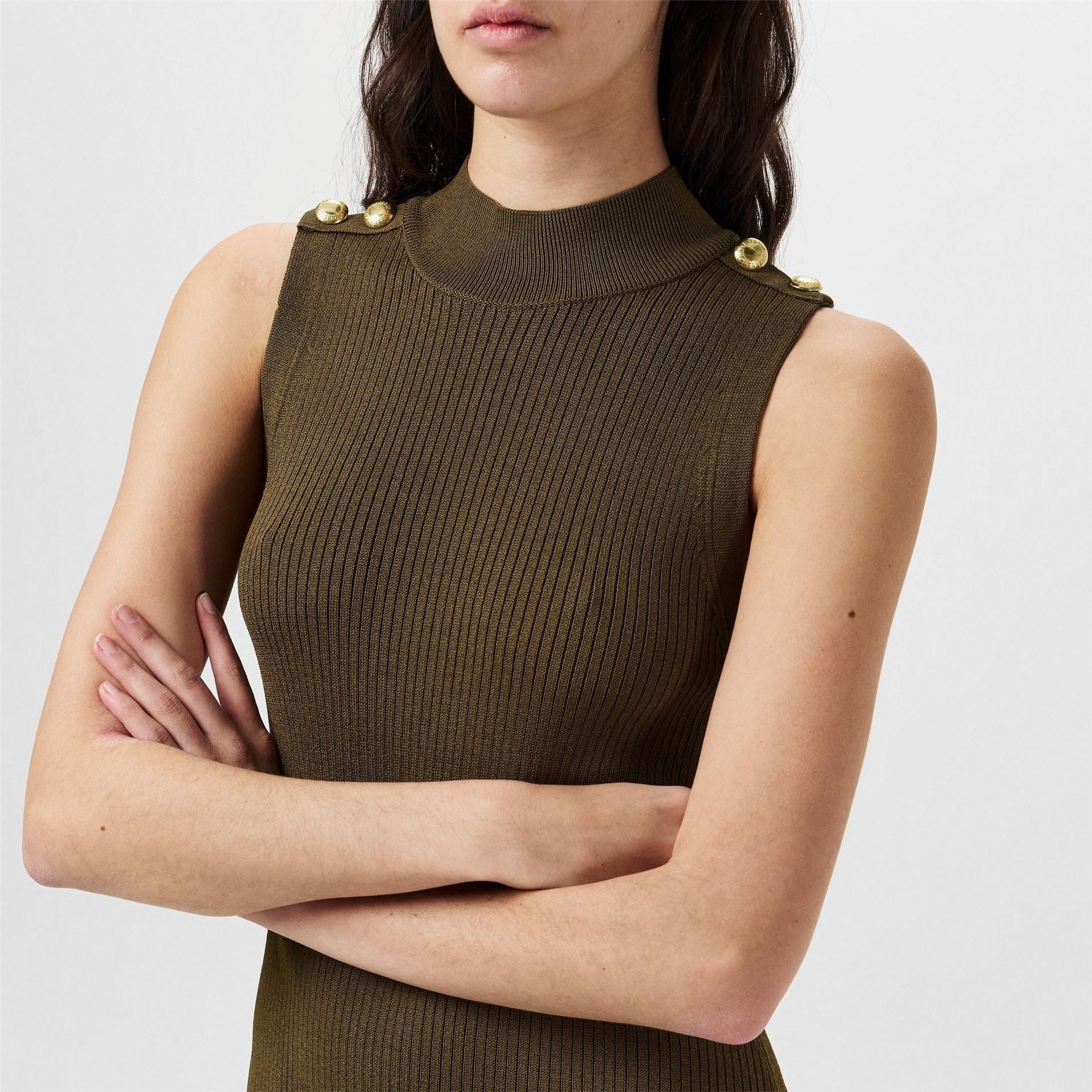 Barbour International Knitted Midi Dress