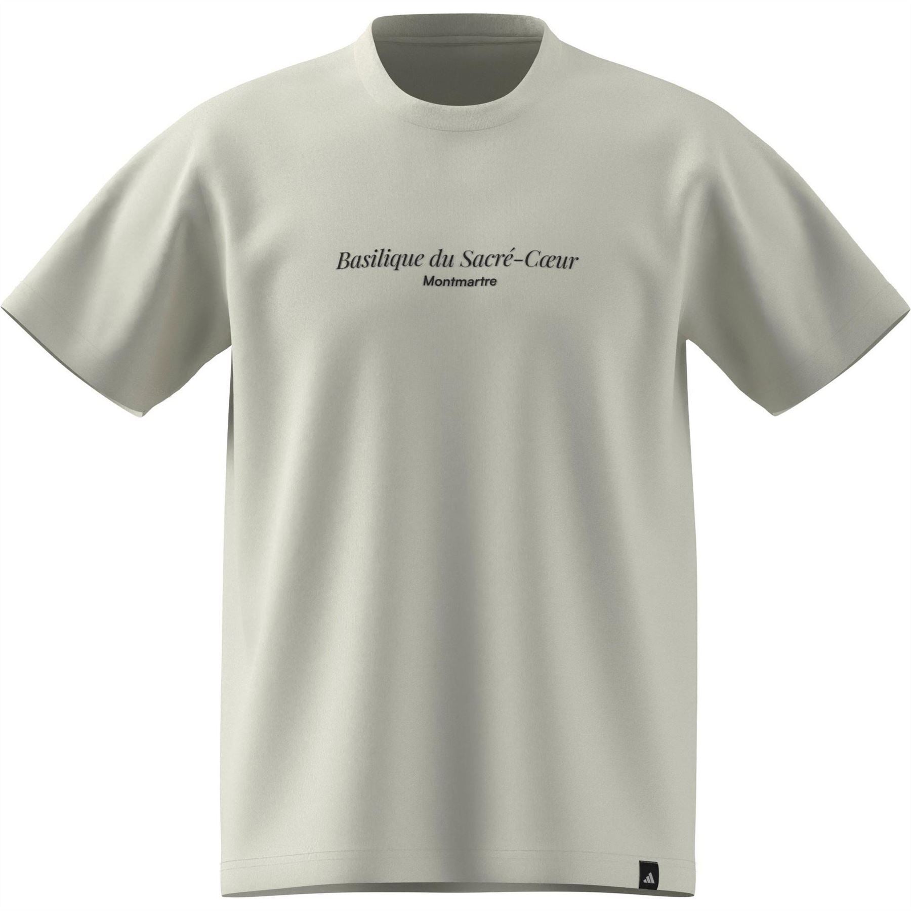 adidas Paris Text Graphic Crew Neck Short Sleeve T-Shirt