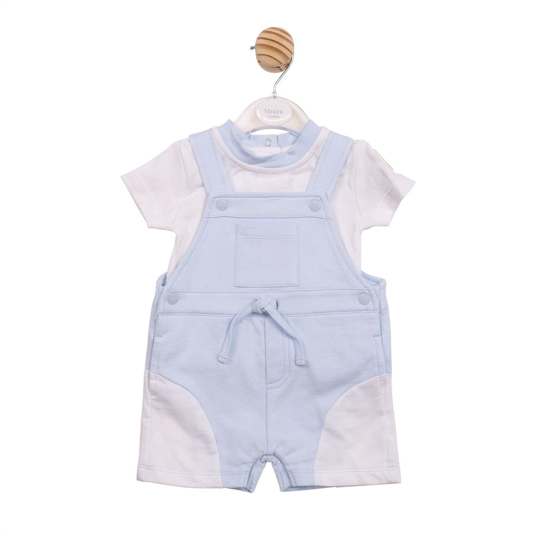 Mintini Baby Top And Dungaree Pyjama Set