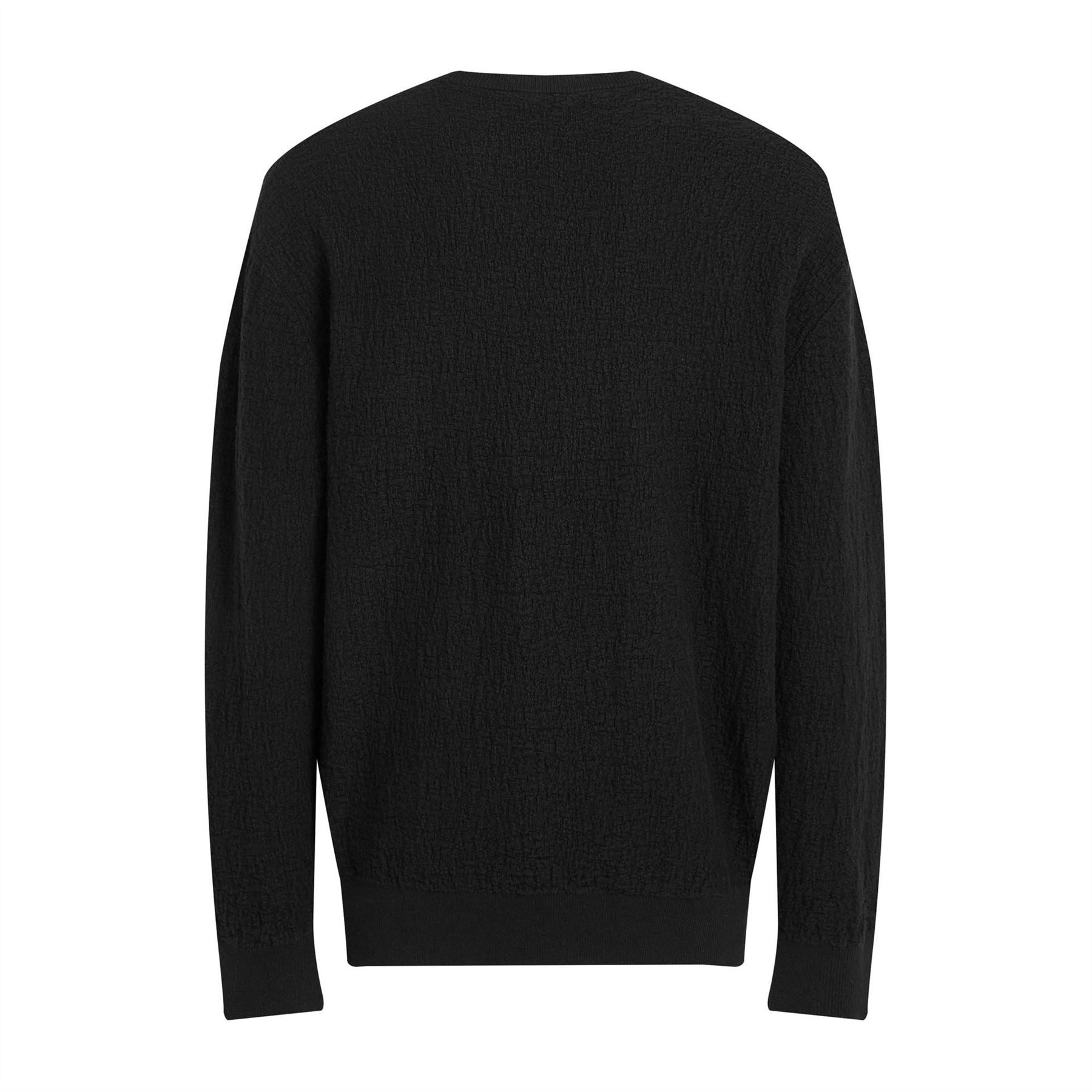 Calvin Klein Natural Texture Jacquard Crew Neck Jumper