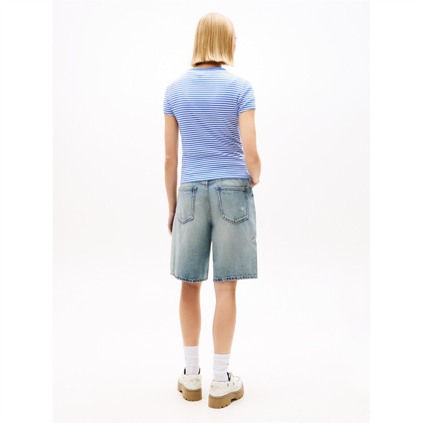 Tommy Jeans Slim Essential Rib Short Sleeve T-Shirt