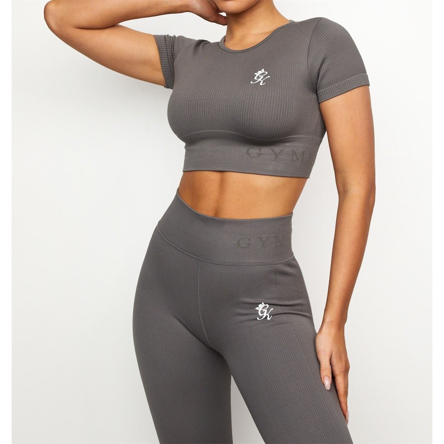 Gym King Womens Short Sleeve Performance Gym Top