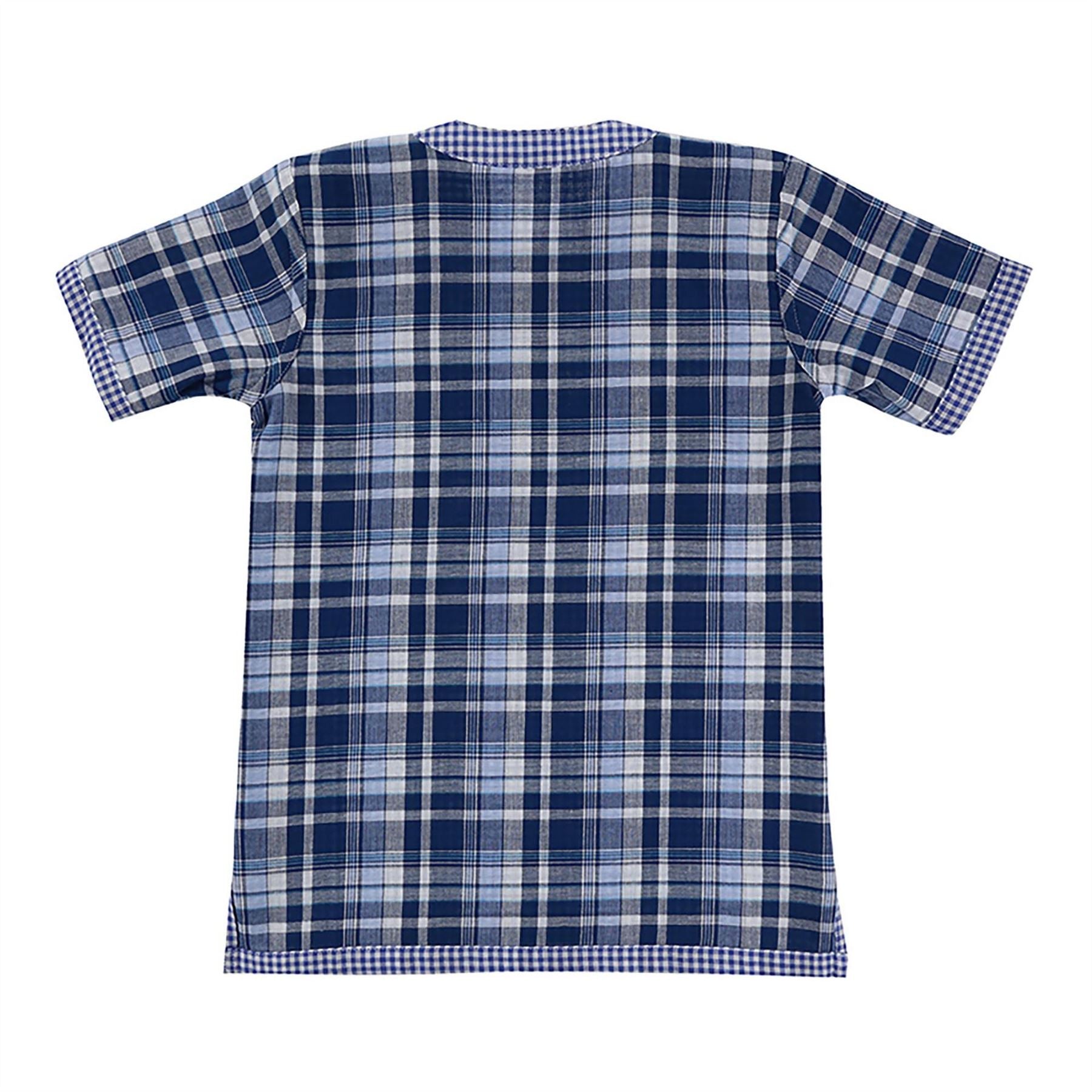 Lilly and Sid Reversible Cheque Short Sleeve Shirt