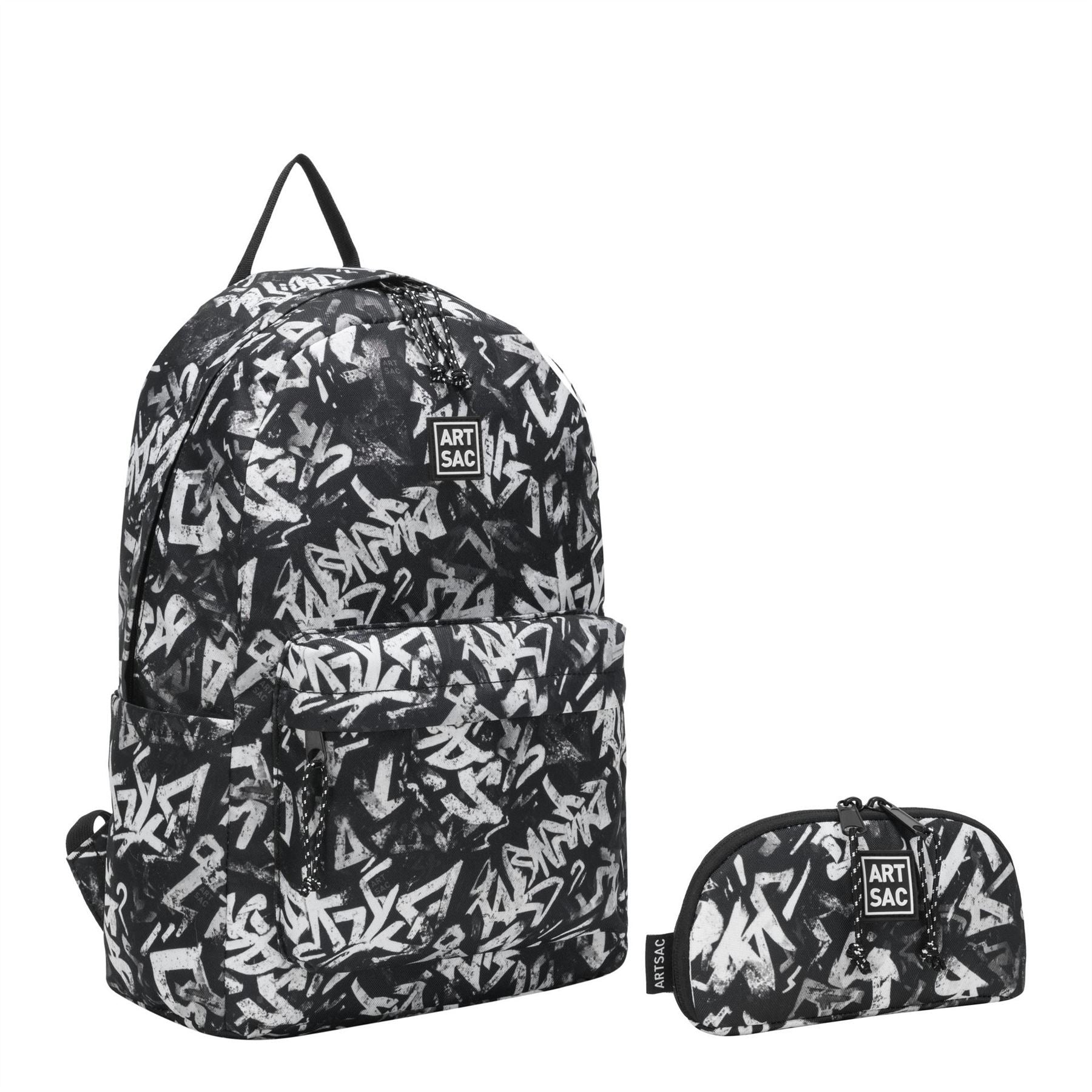 Artsac Front Pocket Backpack And Pencil Case Set