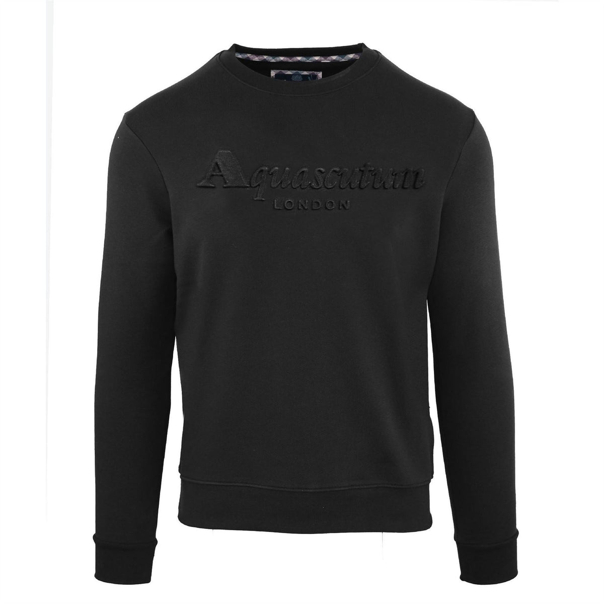 Aquascutum Embroidered Lacoste Lettering Crew Neck Long Sleeve Sweatshirt
