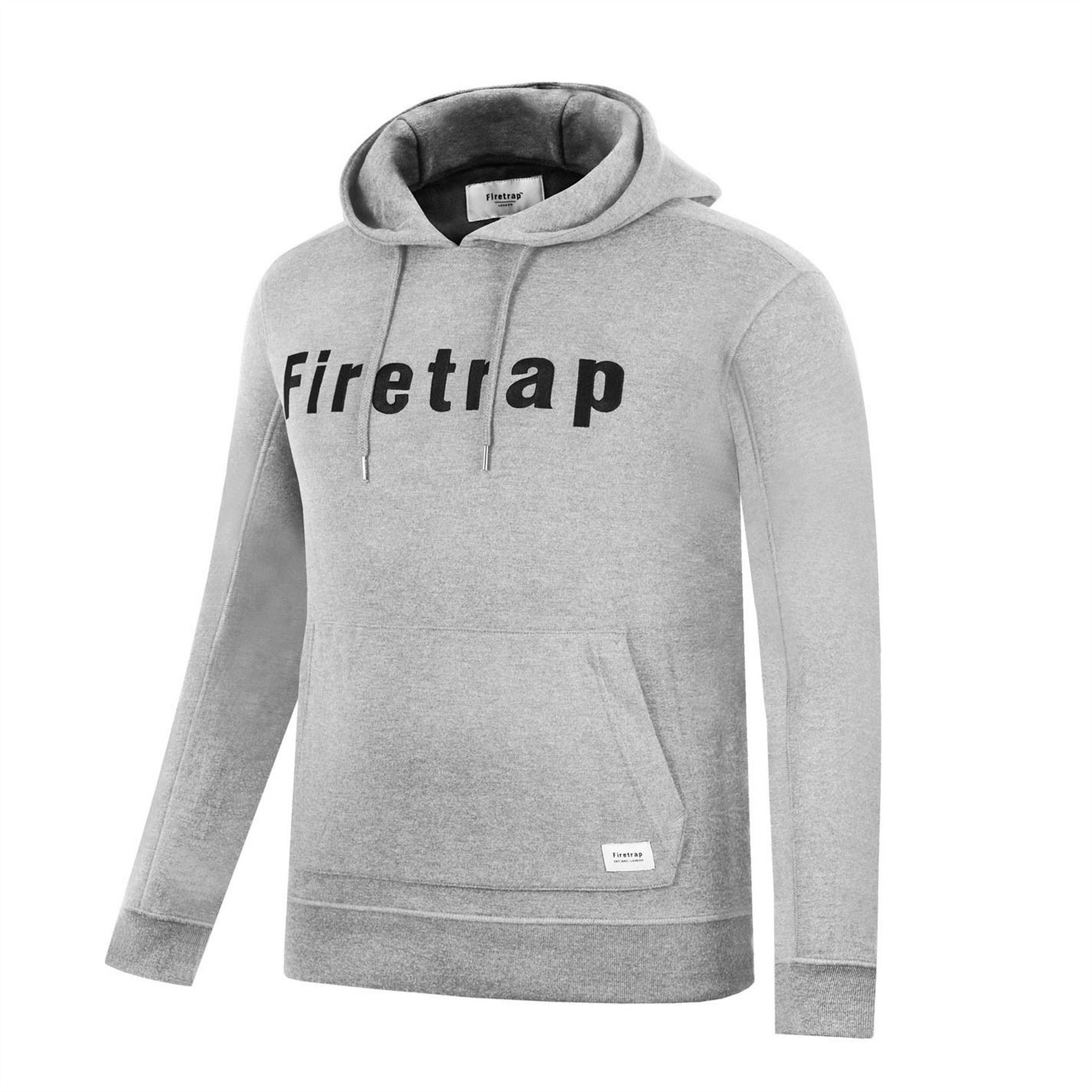 Firetrap Mens Graphic Fleece Hoodie