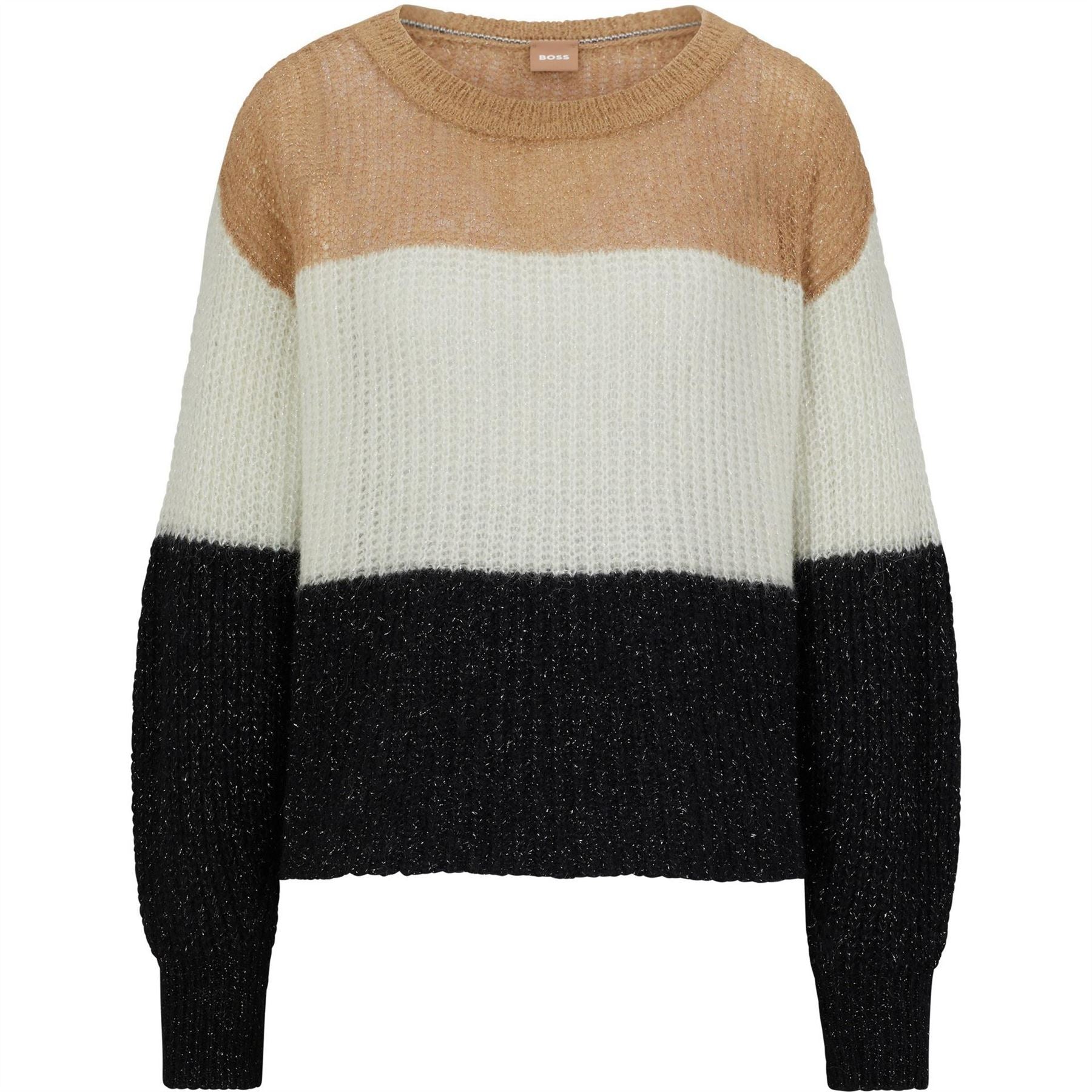 Boss Crew Neck Long Sleeve Relaxed Fit Sweater