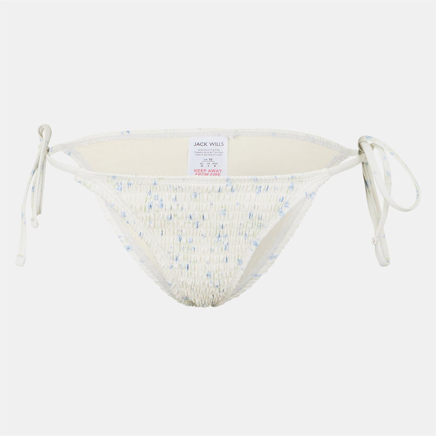 Jack Wills Floral Tie Side Triangle Bikini Set