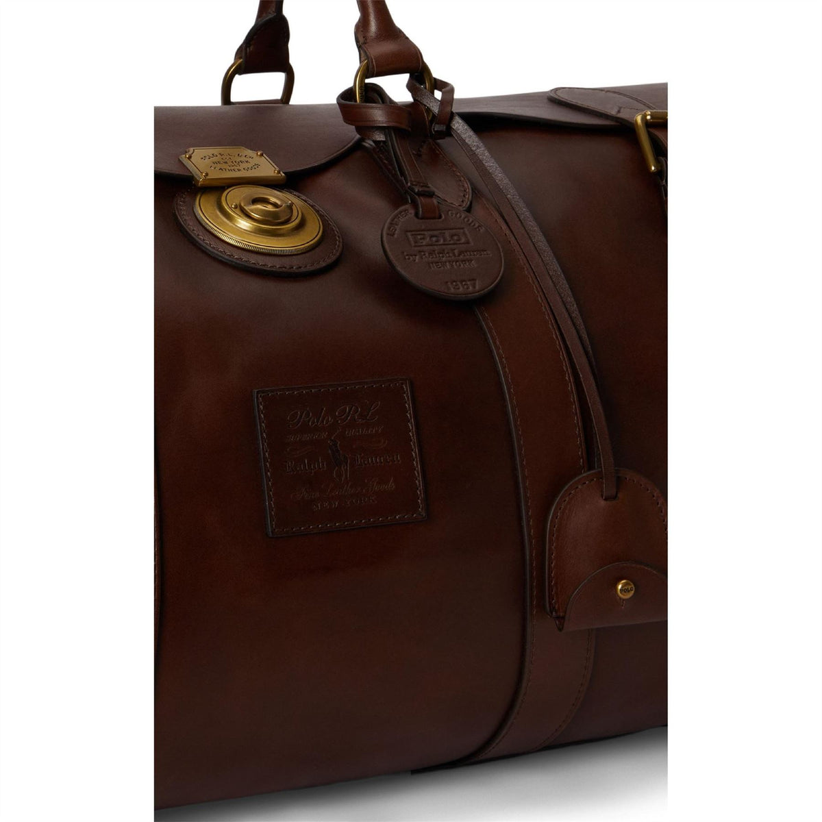 Polo Ralph Lauren Lock Leather Large Duffel Bag