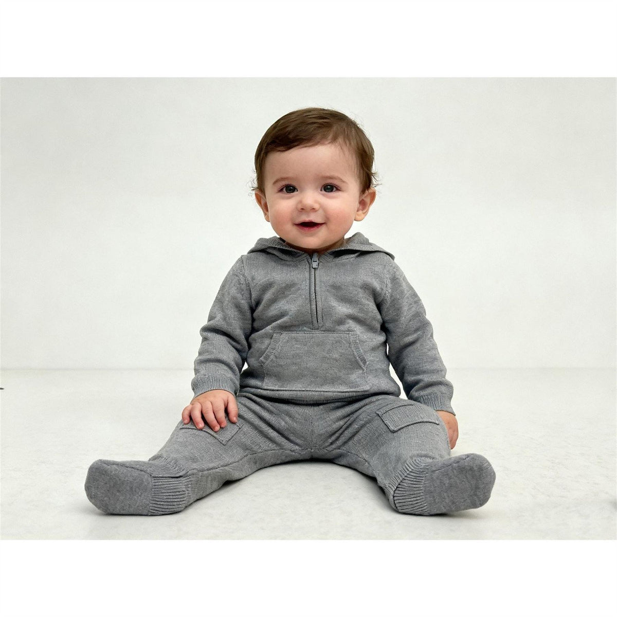 Pretty Green Hooded Long Sleeve Slim Fit Top and Trouser Pyjama Set