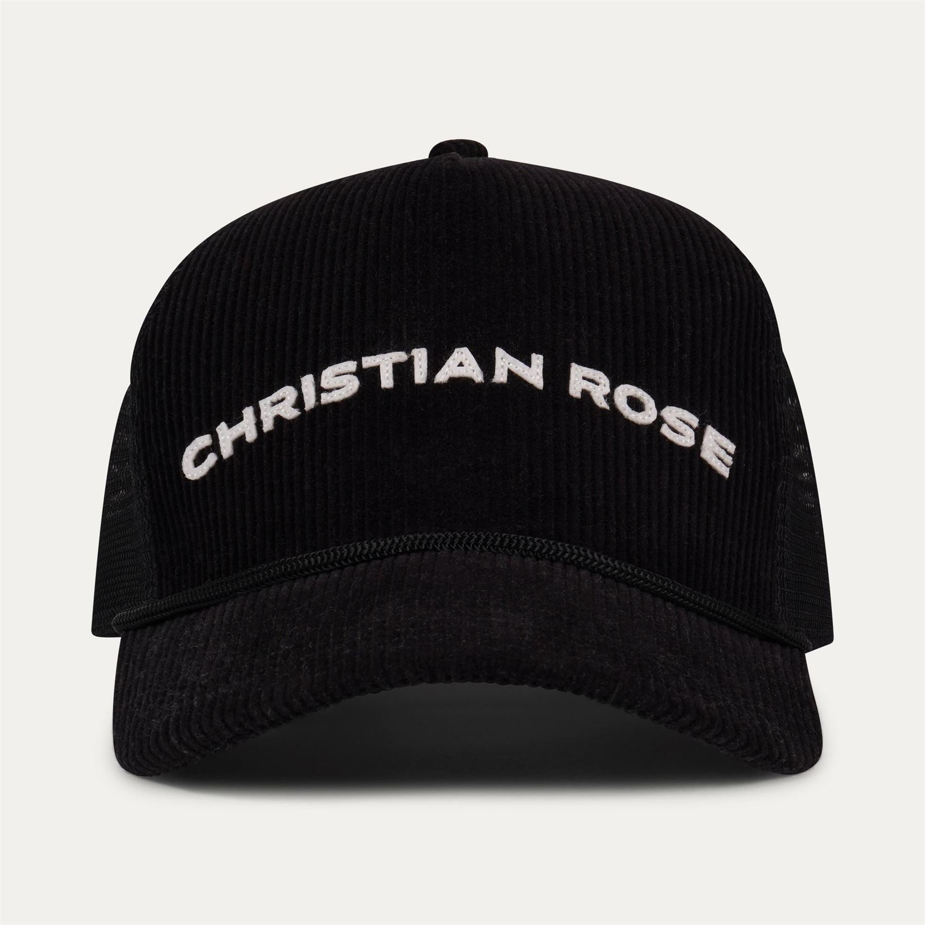 Christian Rose Lettering Adjustable Trucker Cap