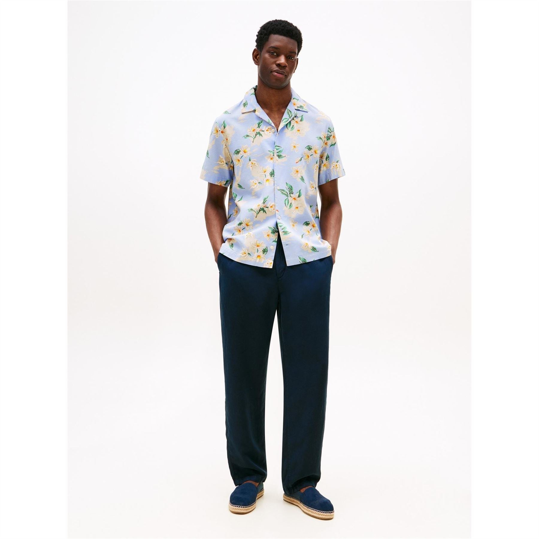 Tommy Hilfiger Floral Regular Fit Short Sleeve Shirt