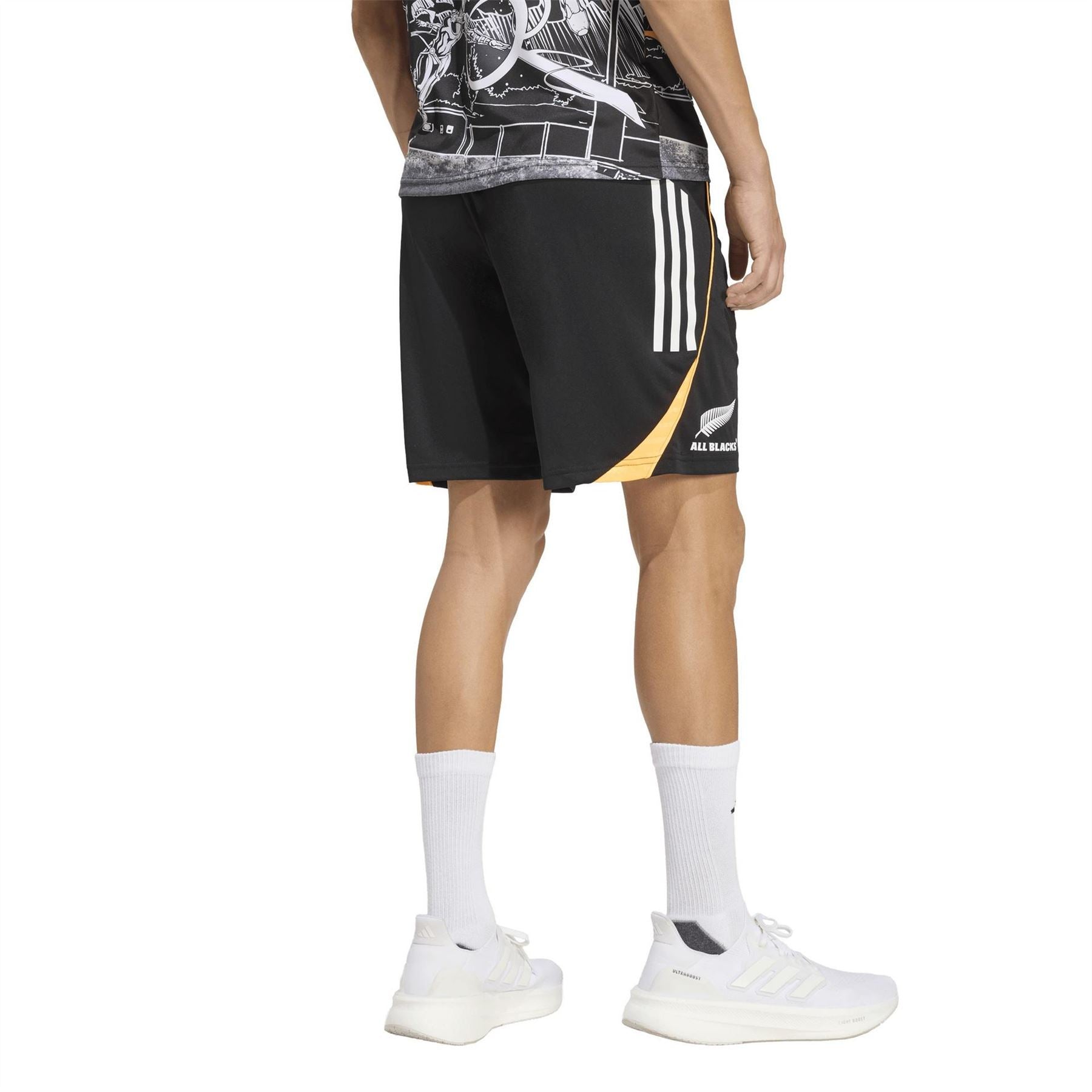 adidas Mens All Blacks X Marvel Gym Shorts