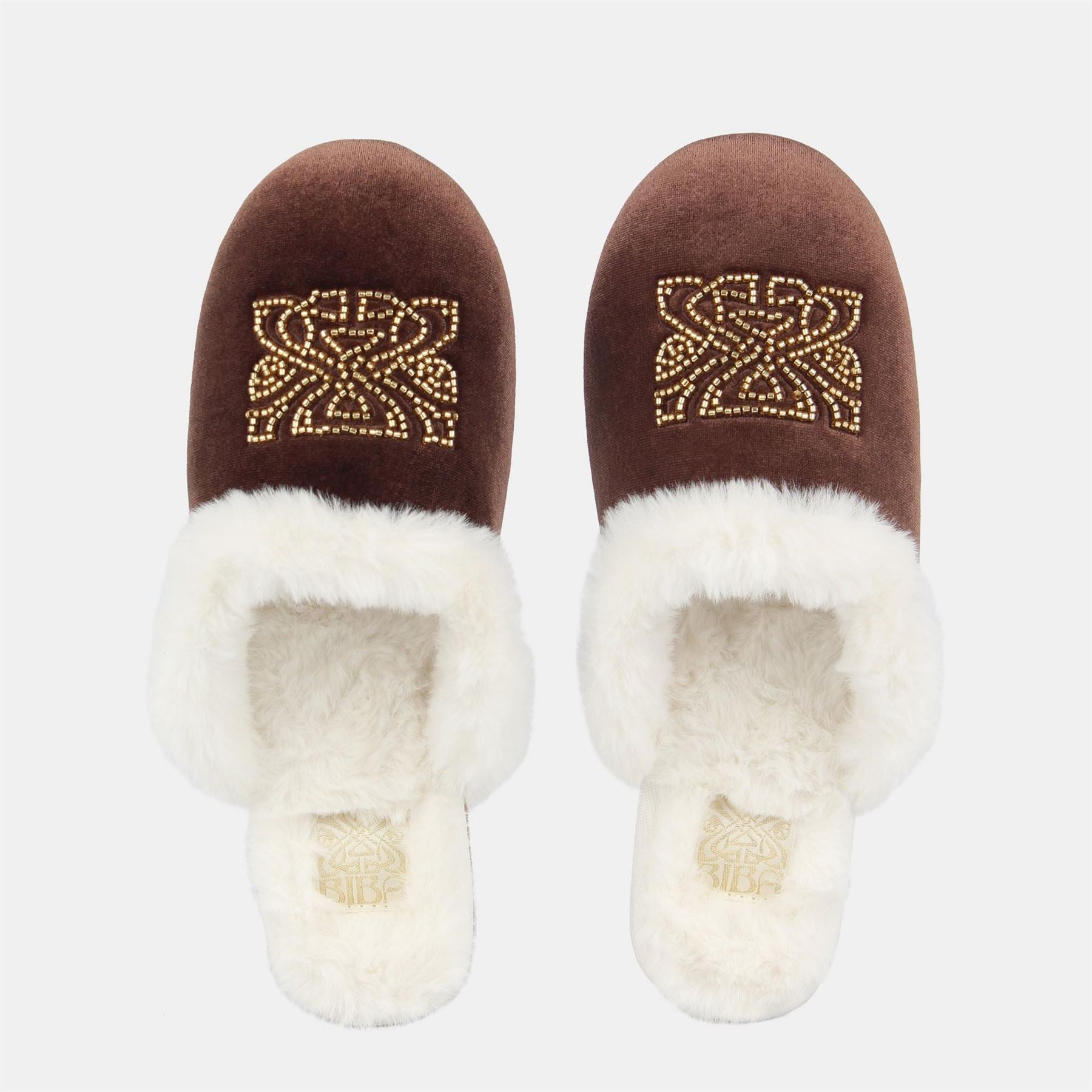 Biba Embroidered Closed Toe Mules