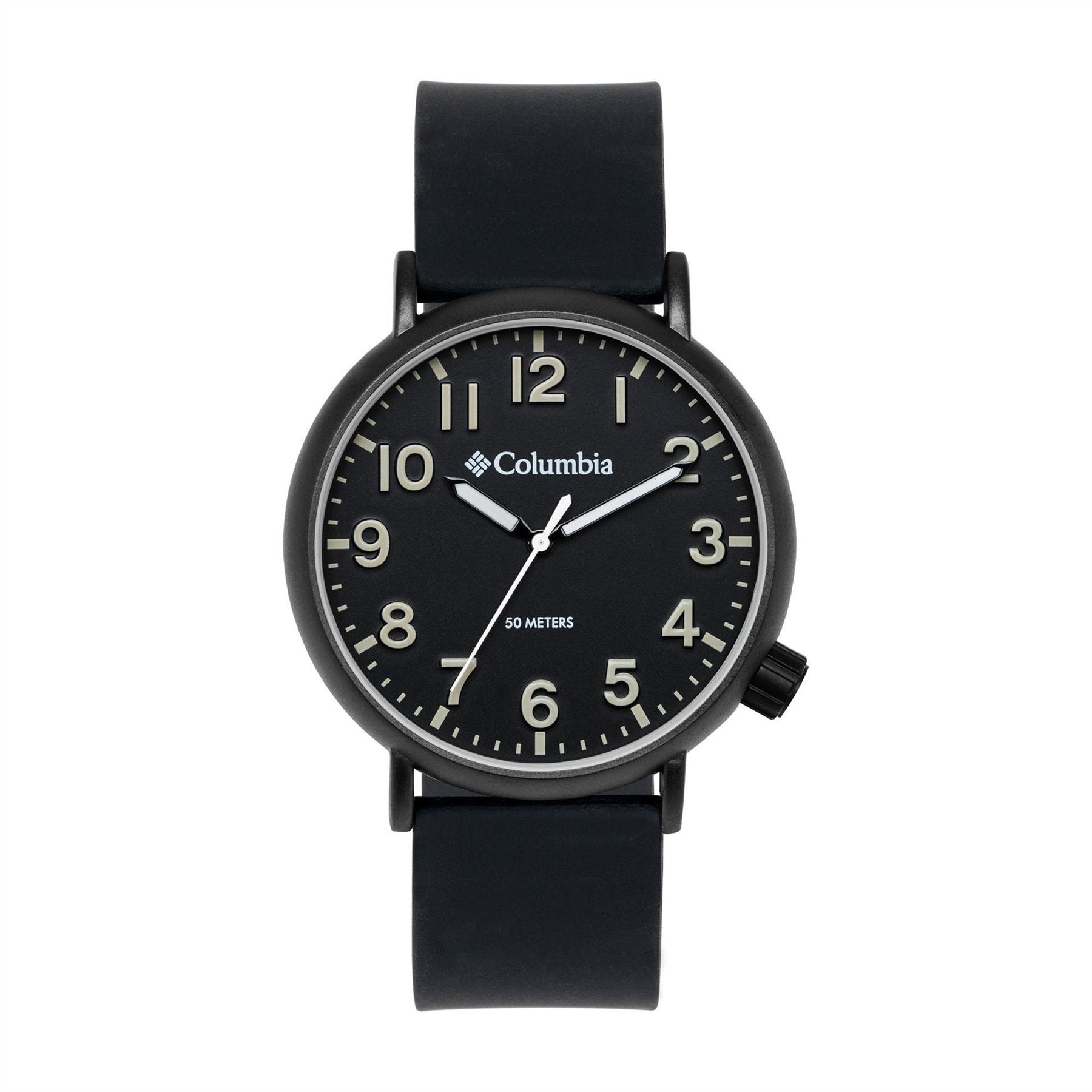 Columbia Trailbanks Black Silicone Rubber Strap Sports Watch
