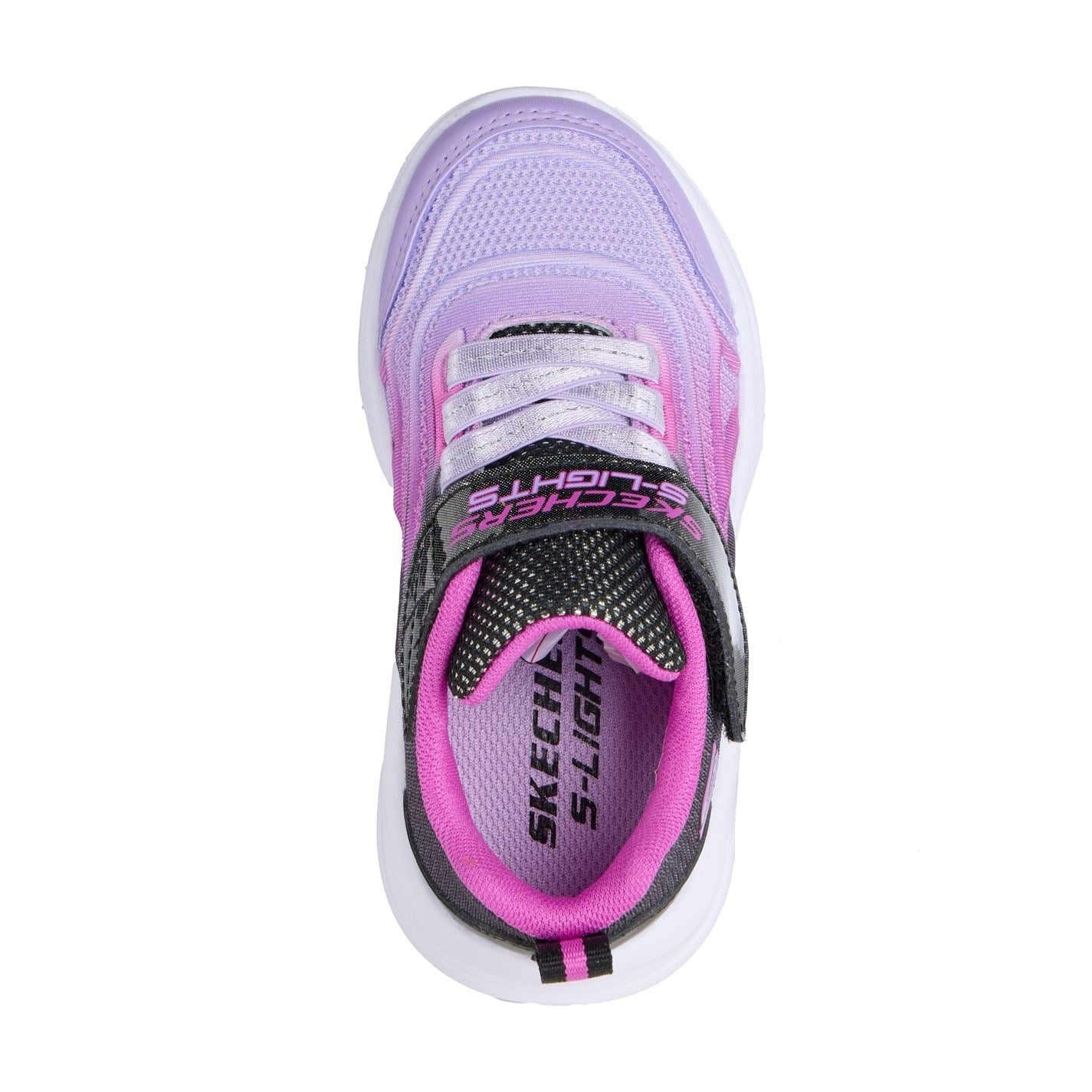 Skechers Lighted Gore  And  Strap Sneaker W Ombr Light Up Trainers Girls