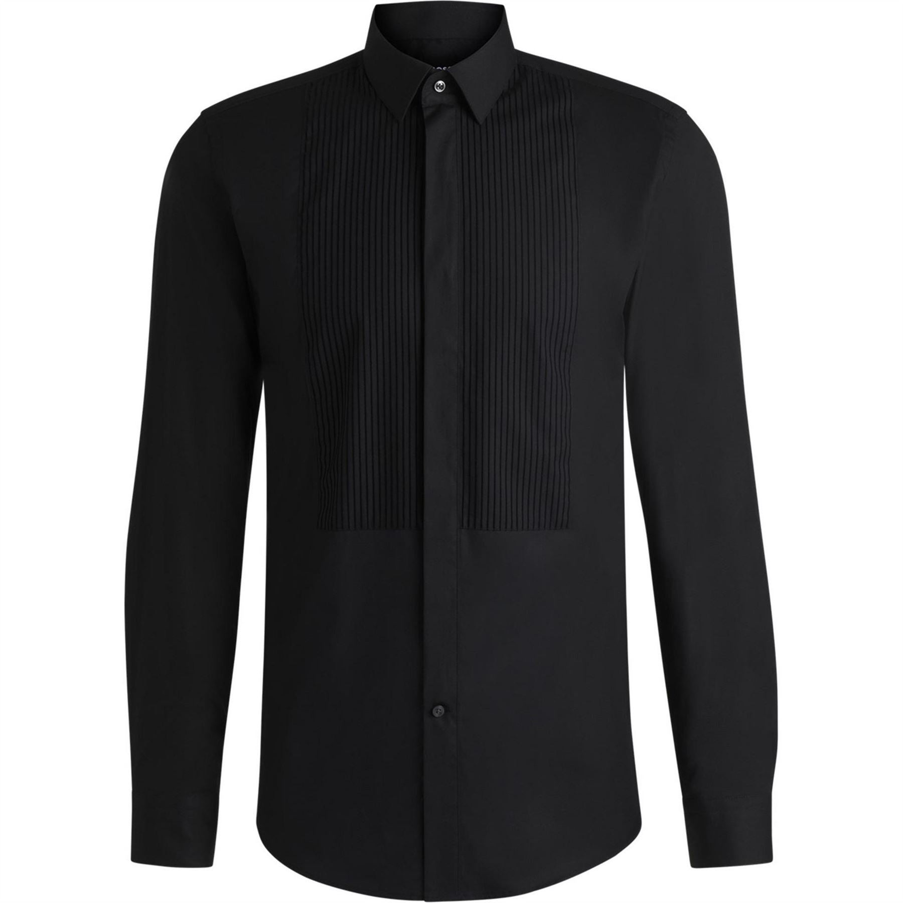 Boss H Hank Collared Neck Long Sleeve Shirt