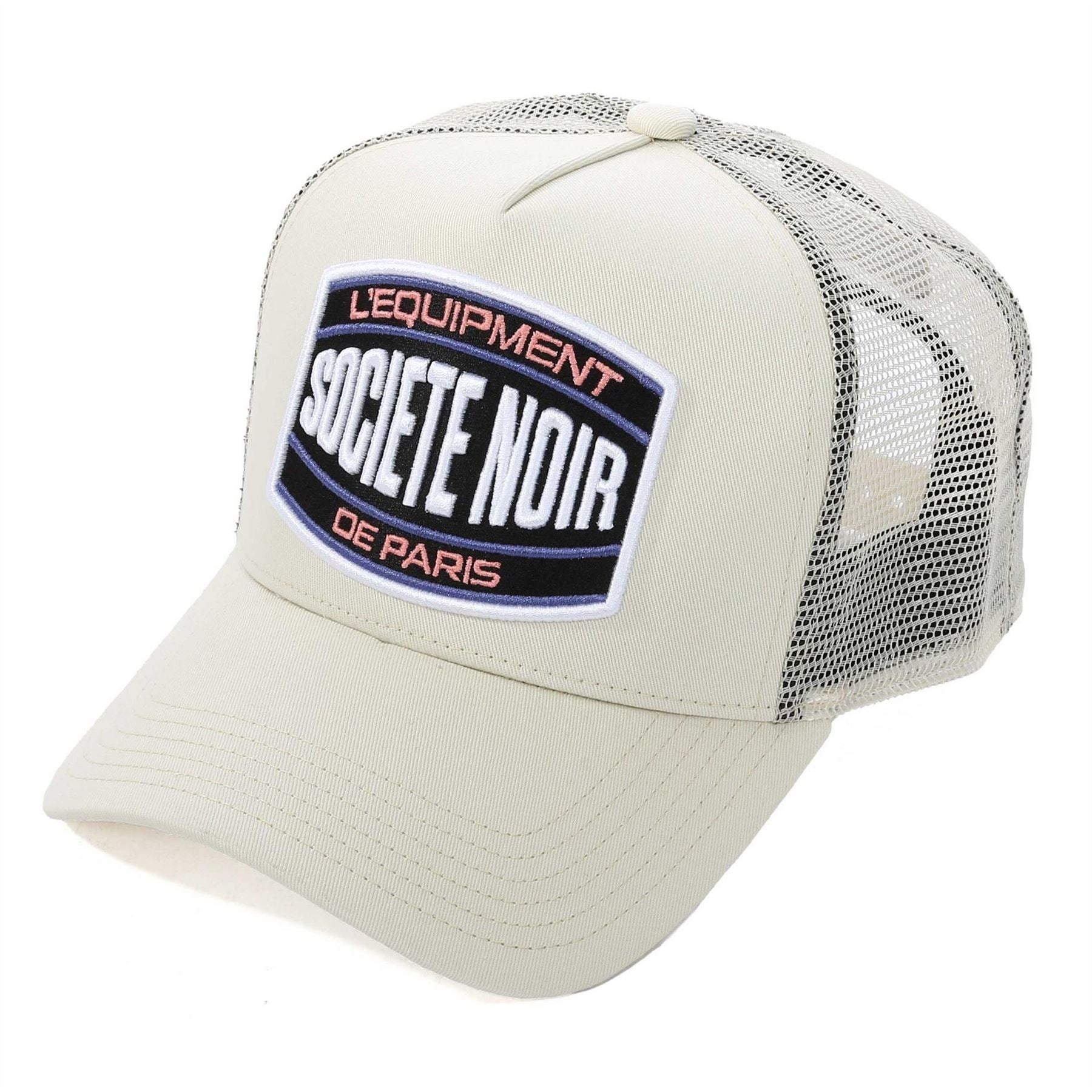 Societe Noir Logo Lettering Adjustable Trucker Cap