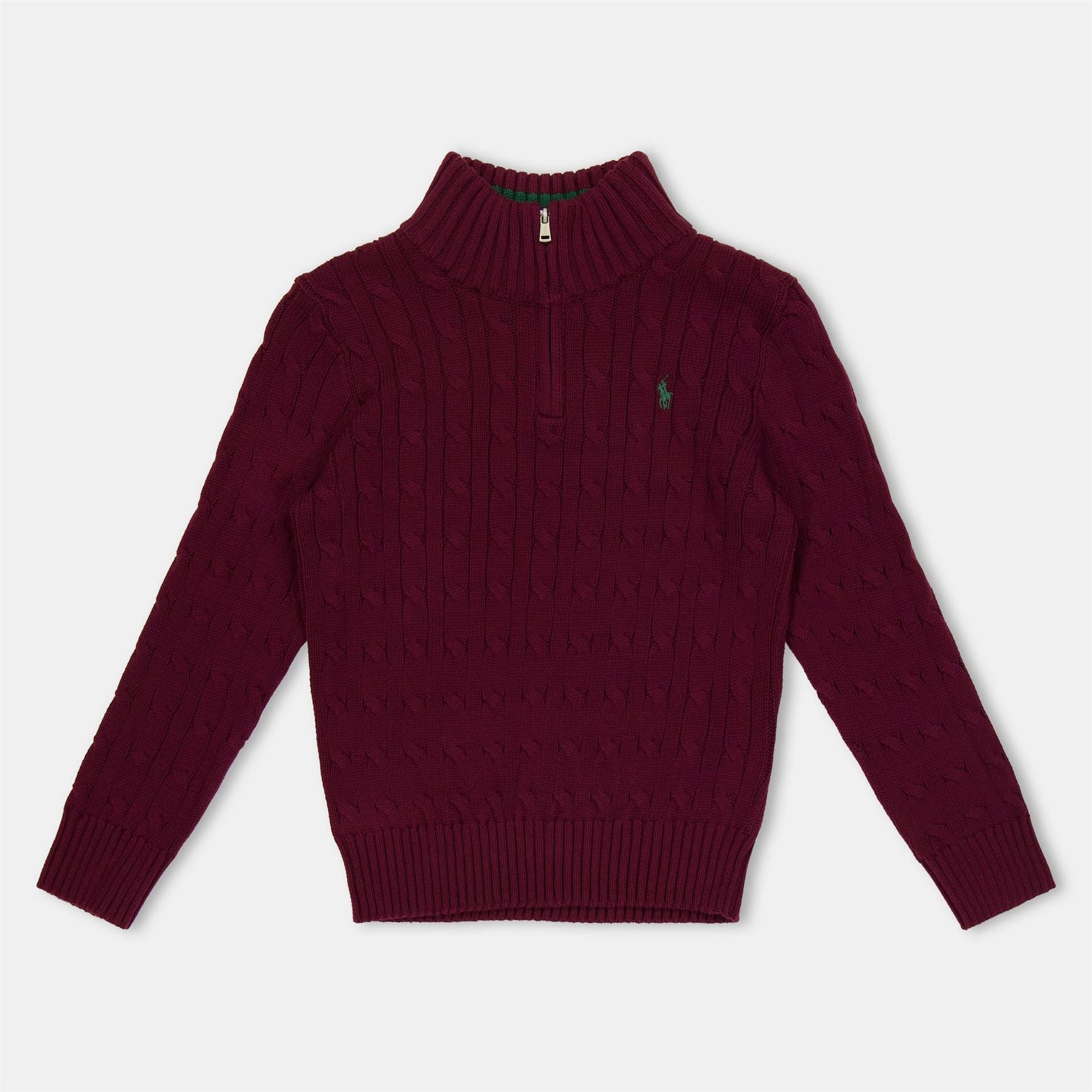 Polo Ralph Lauren Funnel Neck Long Sleeve Zip Sweater