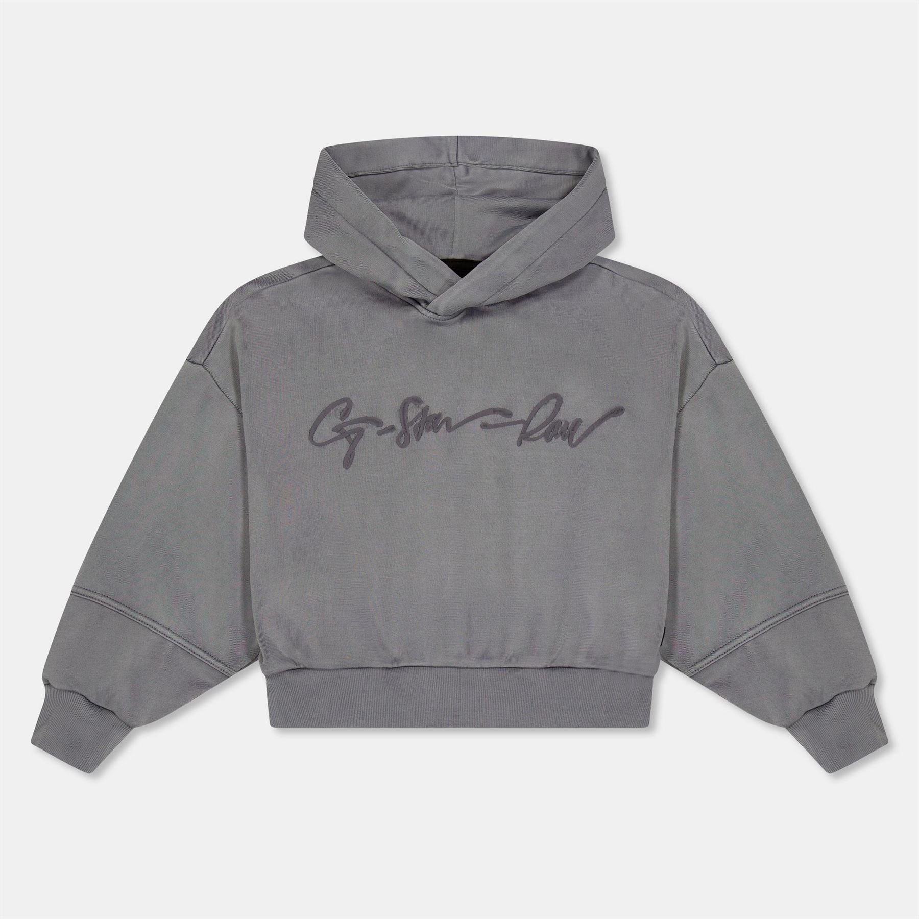 G Star Oversize Hooded Neck Signature Print Sweatshirt