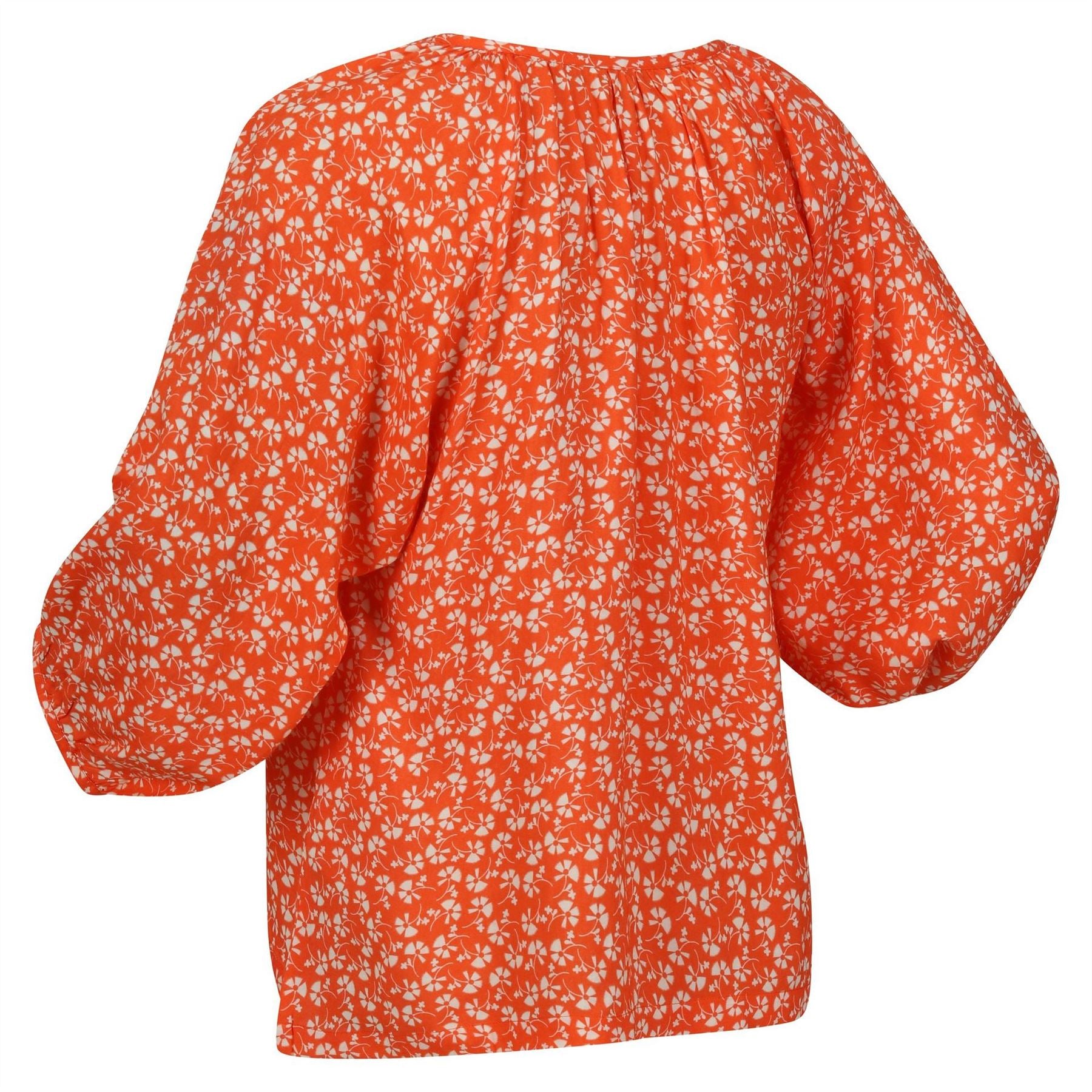 Regatta Orla Relaxed Fit Keyhole Neck Balloon Sleeve Blouse