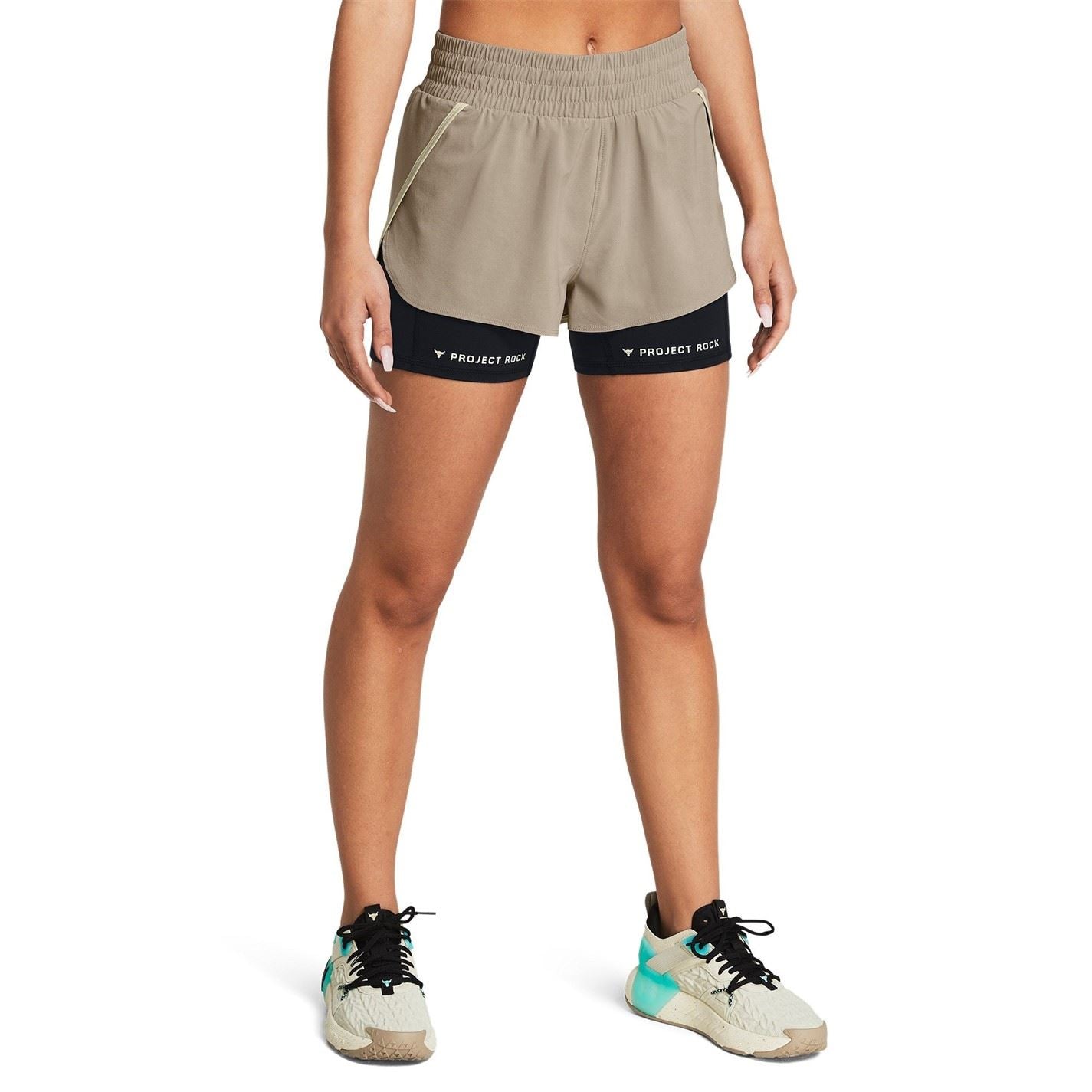Under Armour Womens Armour Pjt Rck Leg Day Flex Short Gym